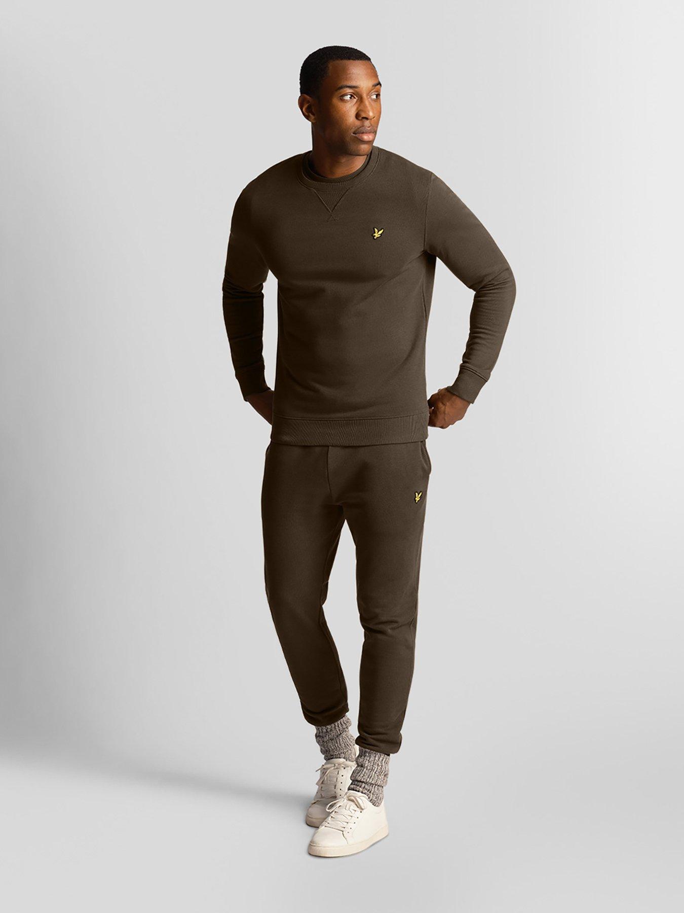 lyle-scott-lyle-amp-scott-crew-neck-sweat-top-greenback