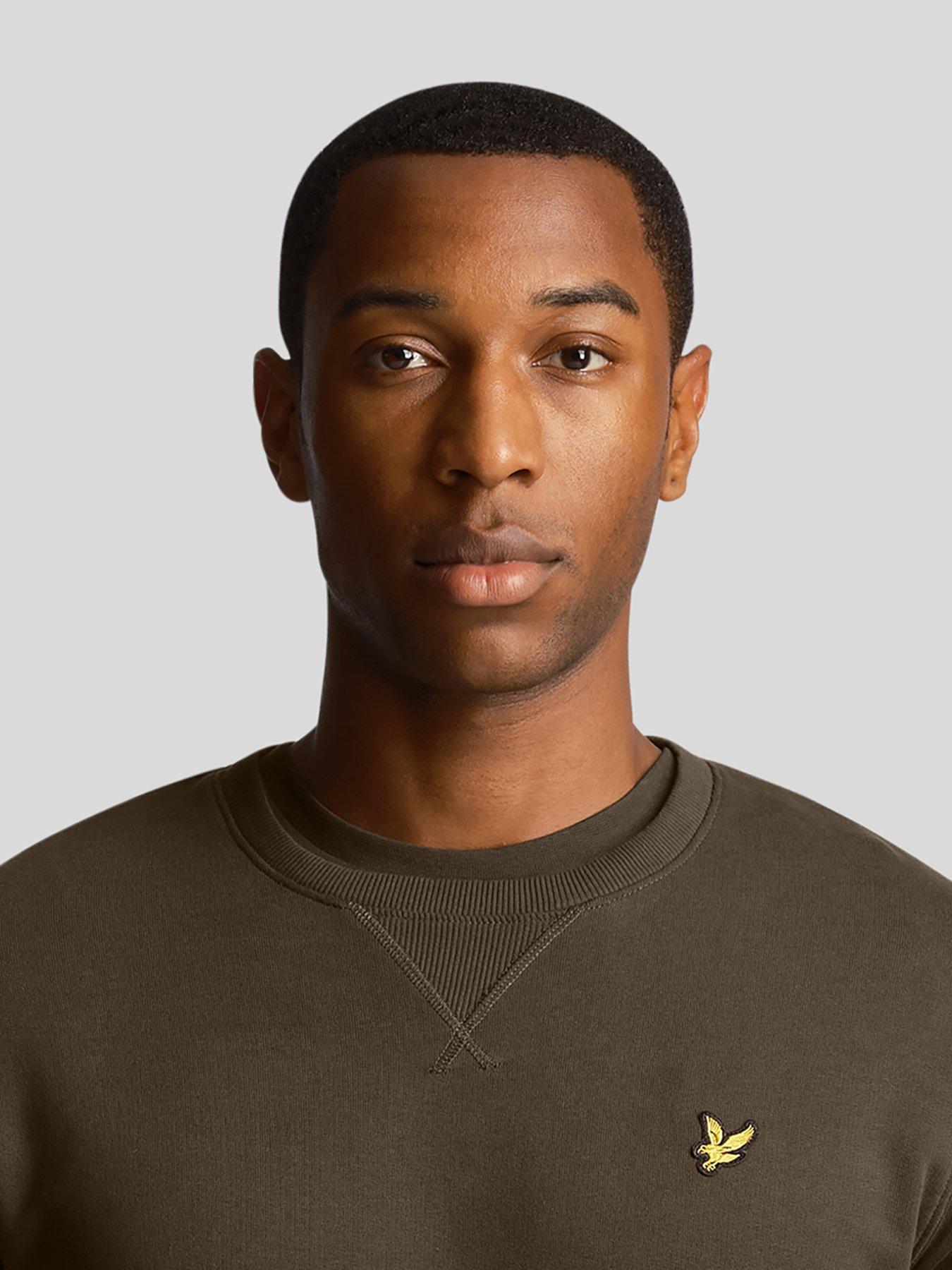 Image 4 of 5 of Lyle & Scott Lyle &amp; Scott Crew Neck Sweat Top - Green