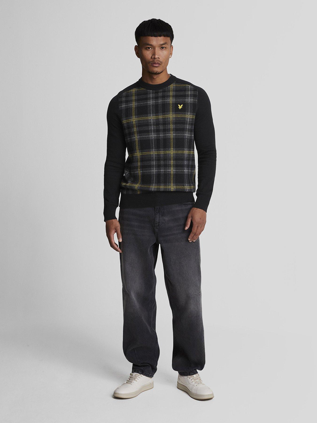 lyle-scott-lyle-amp-scott-tartan-knitted-jumper-blackback