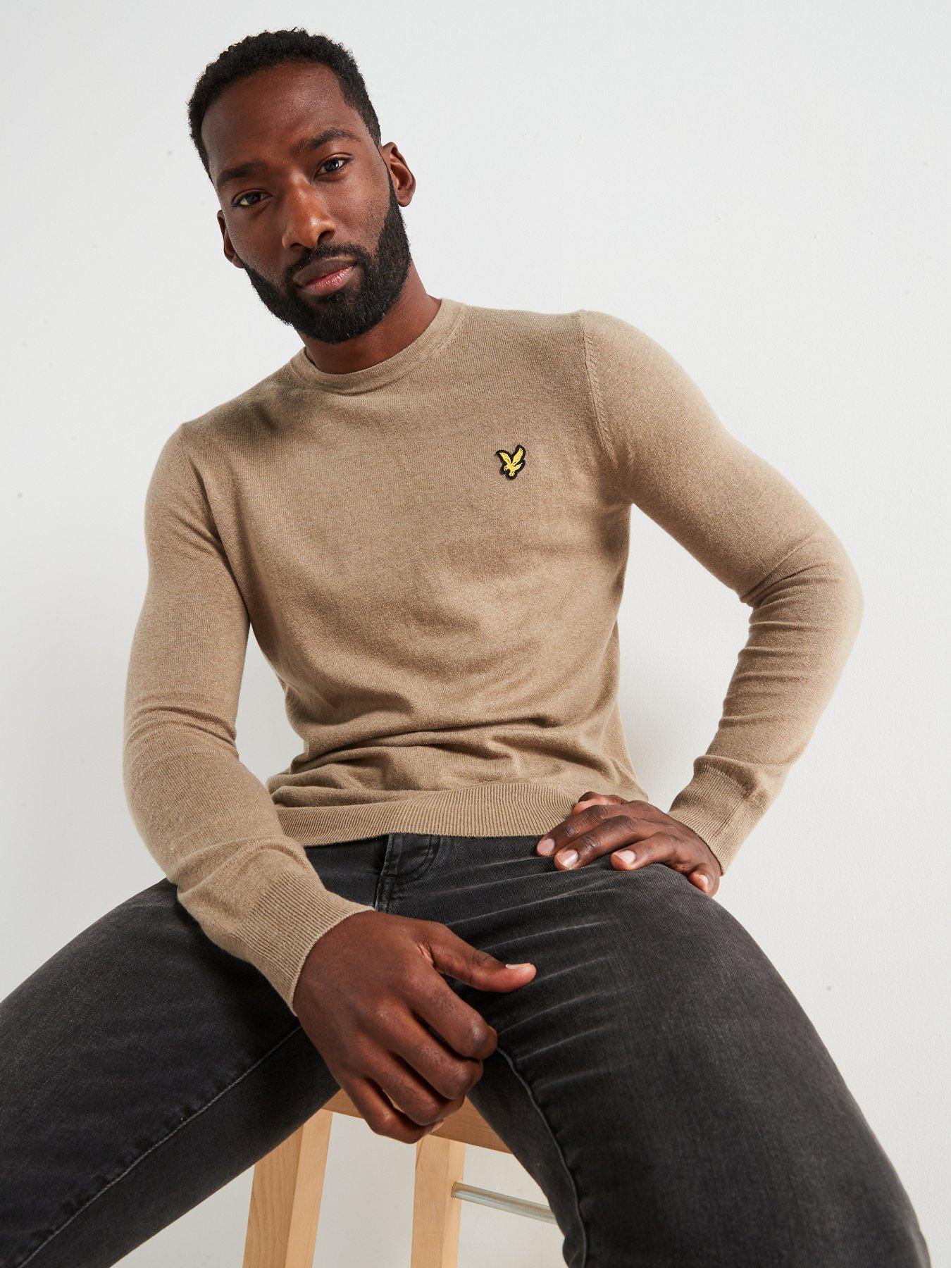 lyle-scott-cotton-merino-crew-knitted-jumper-beigedetail