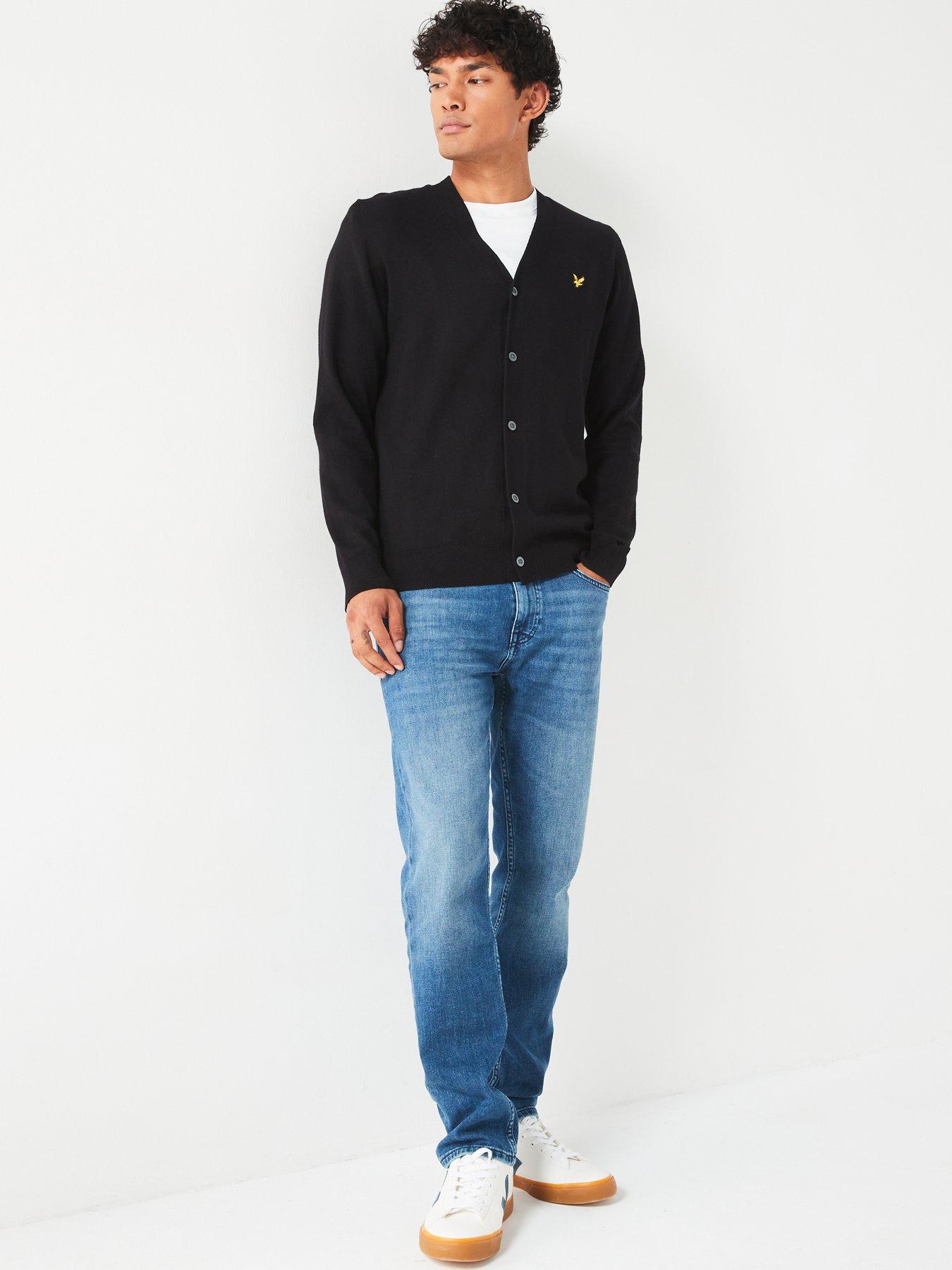 lyle-scott-lyle-amp-scott-cotton-merino-v-neck-knitted-cardigan-blackback