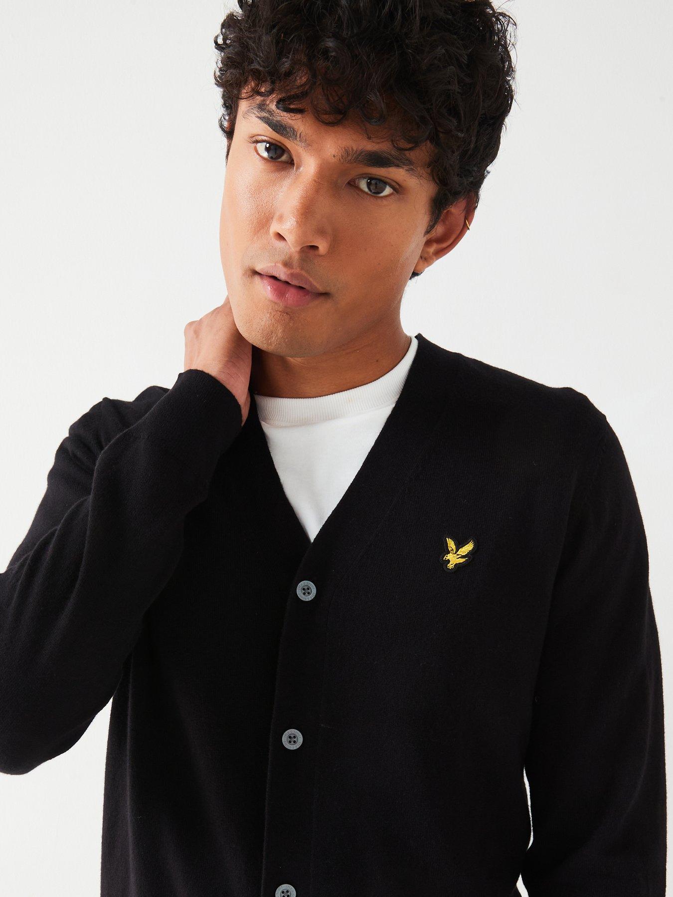 lyle-scott-lyle-amp-scott-cotton-merino-v-neck-knitted-cardigan-blackoutfit