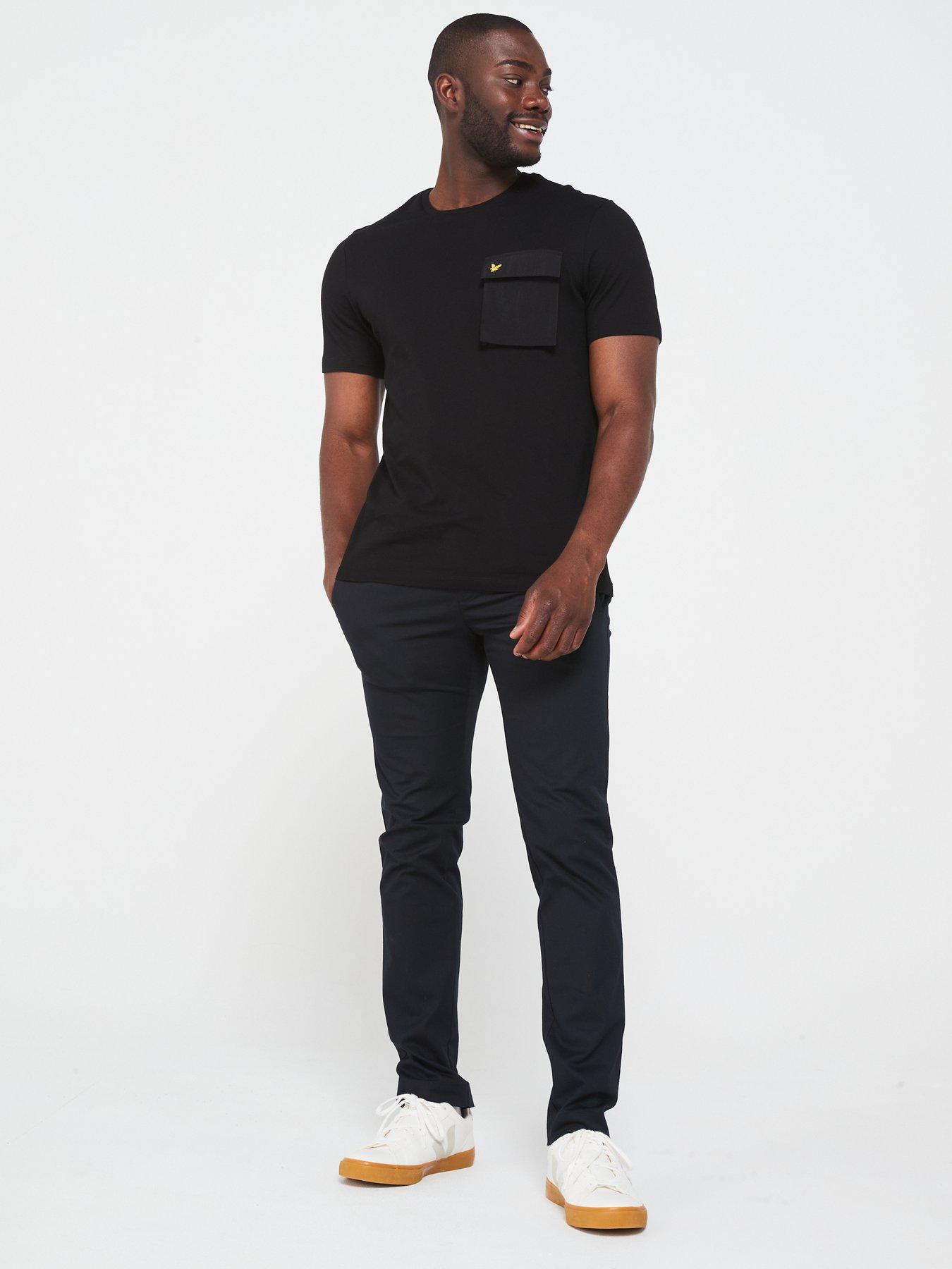 lyle-scott-lyle-amp-scott-short-sleeve-woven-pocket-t-shirt-blackback