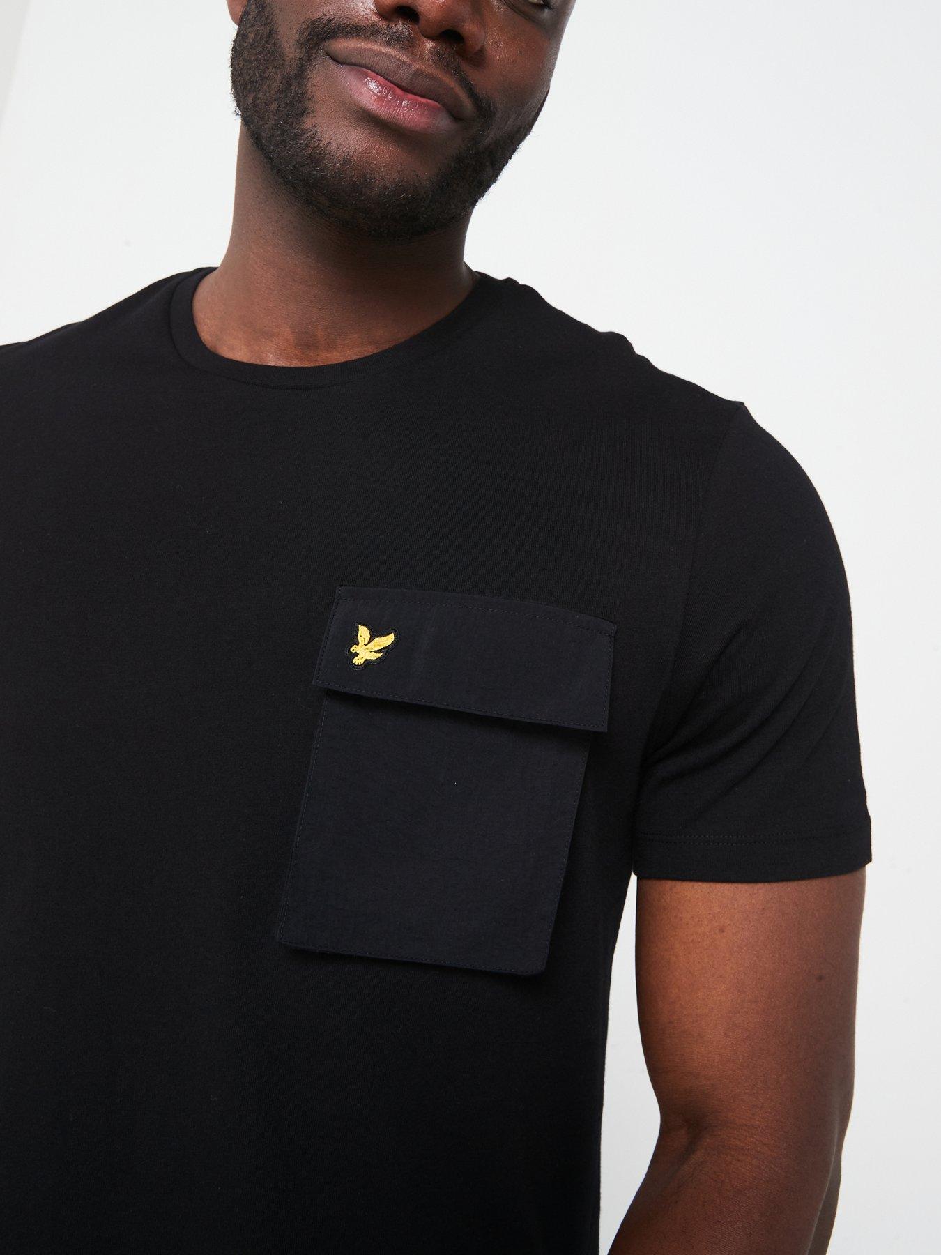 lyle-scott-lyle-amp-scott-short-sleeve-woven-pocket-t-shirt-blackoutfit