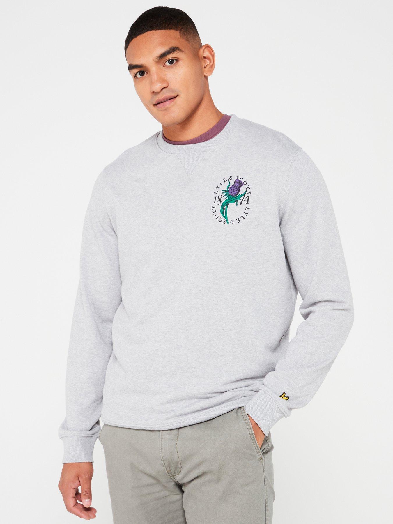 lyle-scott-lyle-amp-scott-thistle-flora-backhit-crew-neck-sweat-top-light-grey