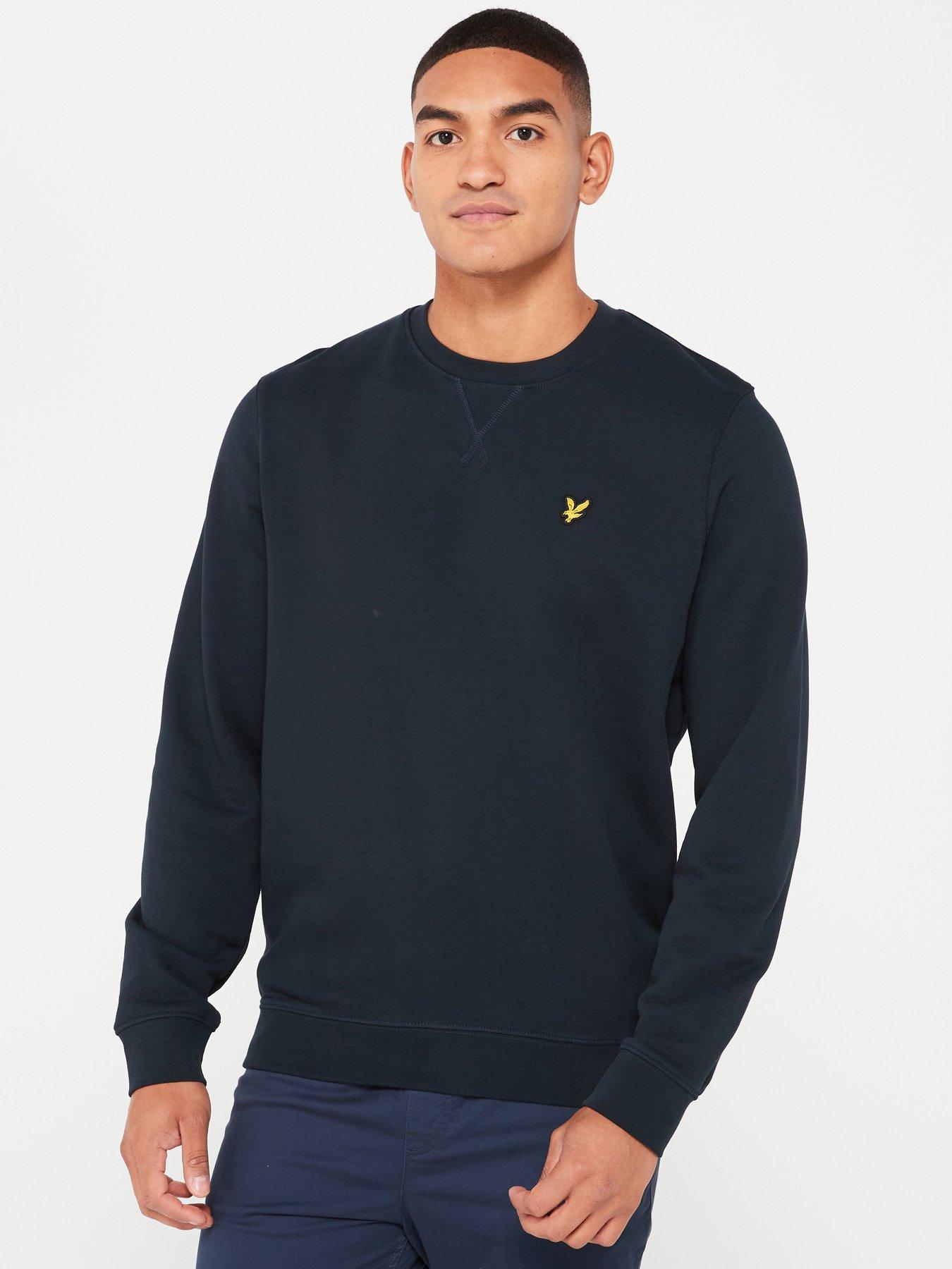 lyle-scott-lyle-amp-scott-tartan-heritage-backhit-crew-sweat-top-navystillFront