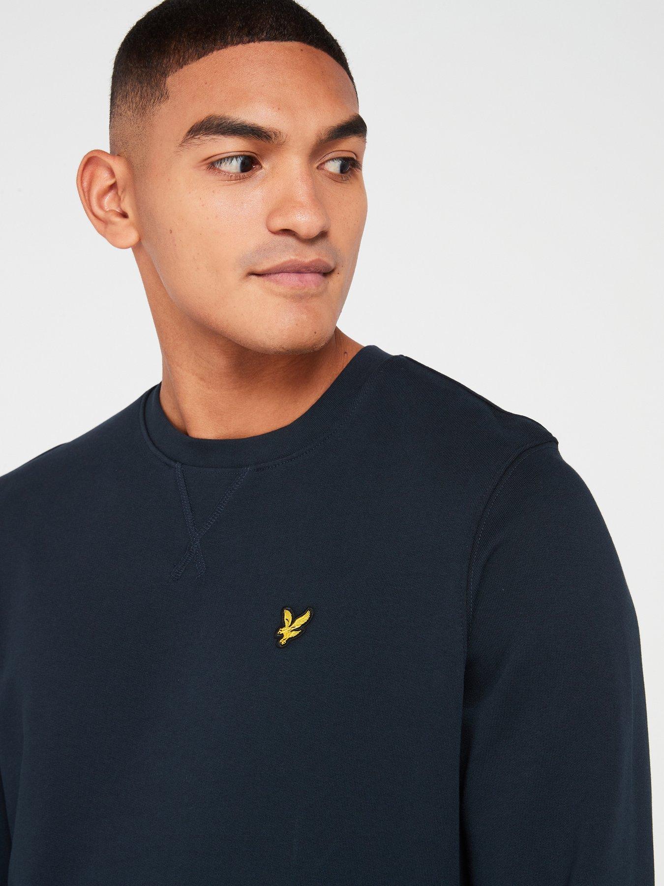 lyle-scott-lyle-amp-scott-tartan-heritage-backhit-crew-sweat-top-navyoutfit