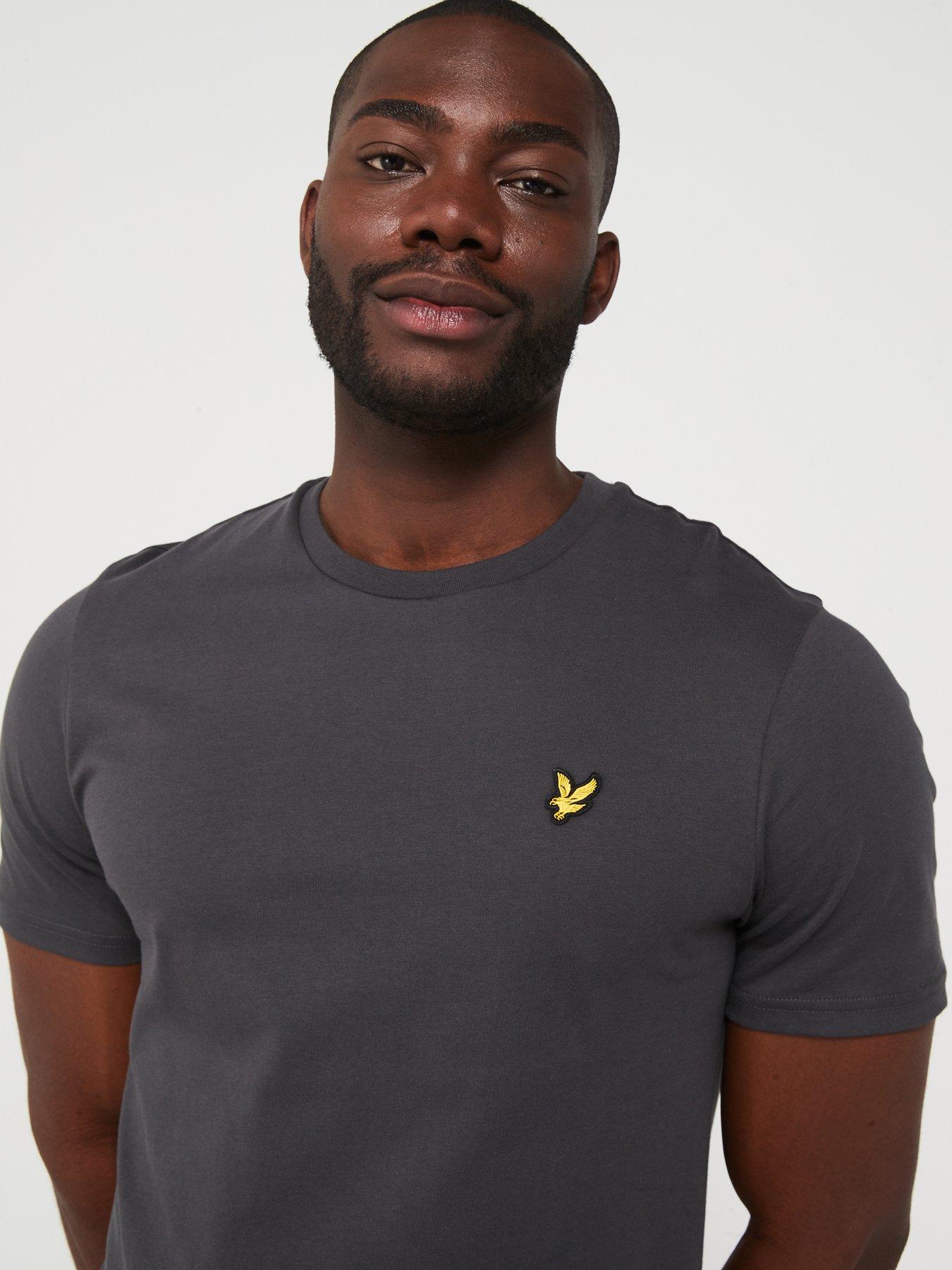 lyle-scott-lyle-amp-scott-short-sleeve-regular-fit-plain-t-shirt-dark-greyoutfit