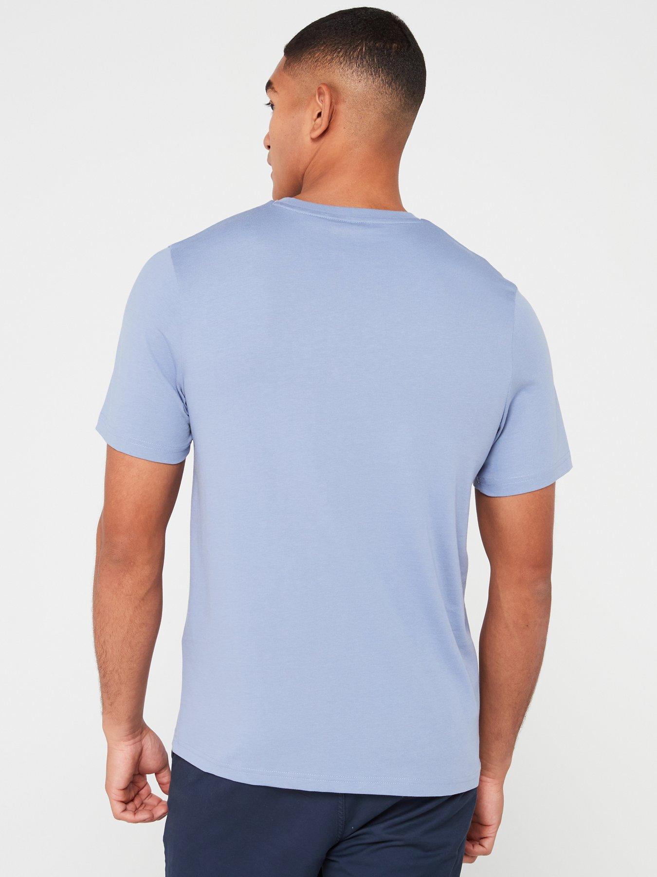 lyle-scott-lyle-amp-scott-short-sleeve-regular-fit-plain-t-shirt-light-bluestillFront