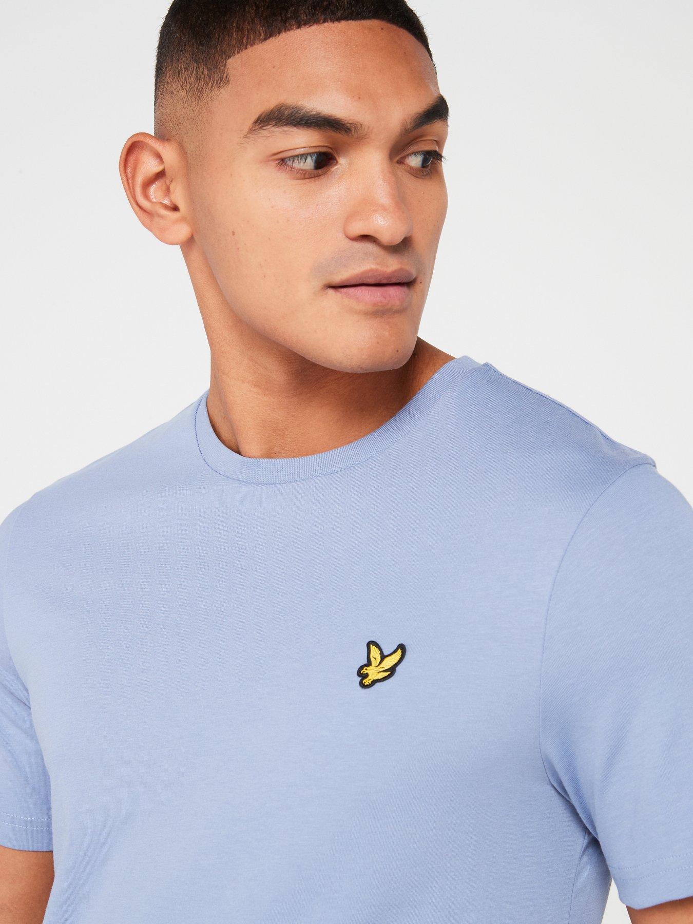 lyle-scott-lyle-amp-scott-short-sleeve-regular-fit-plain-t-shirt-light-blueoutfit