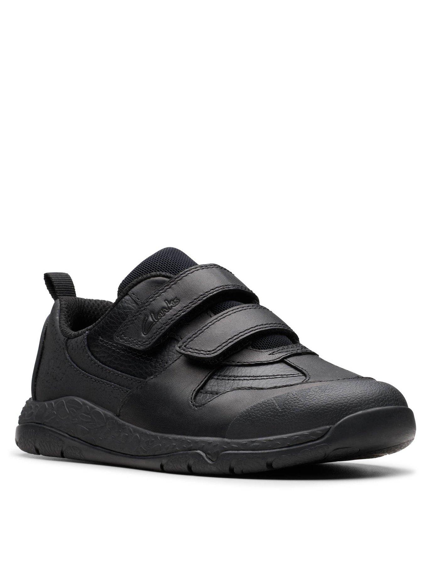 Image 2 of 6 of Clarks Kids Steggy2 Pace Dino Leather Shoe - Black