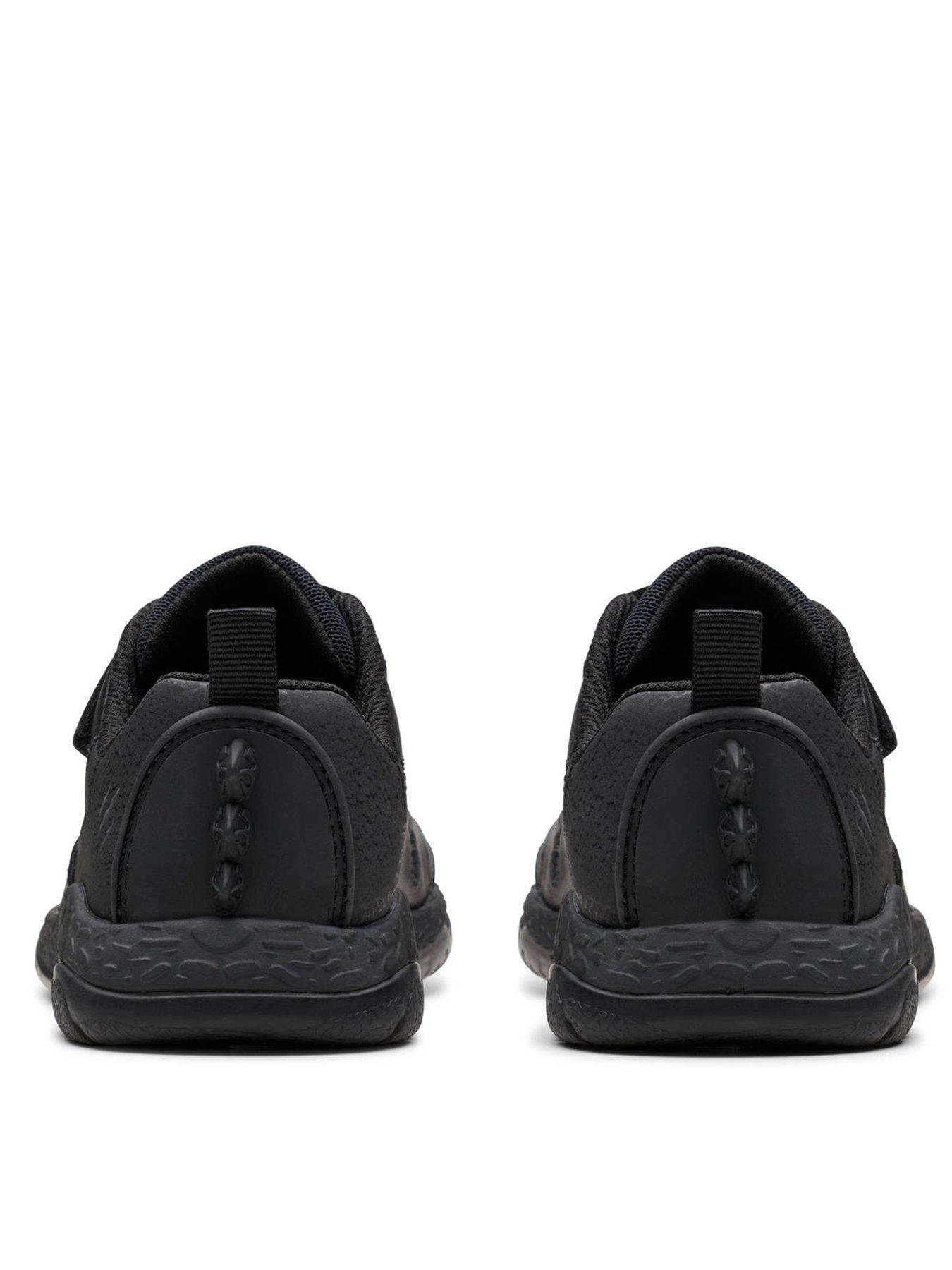 Image 3 of 6 of Clarks Kids Steggy2 Pace Dino Leather Shoe - Black