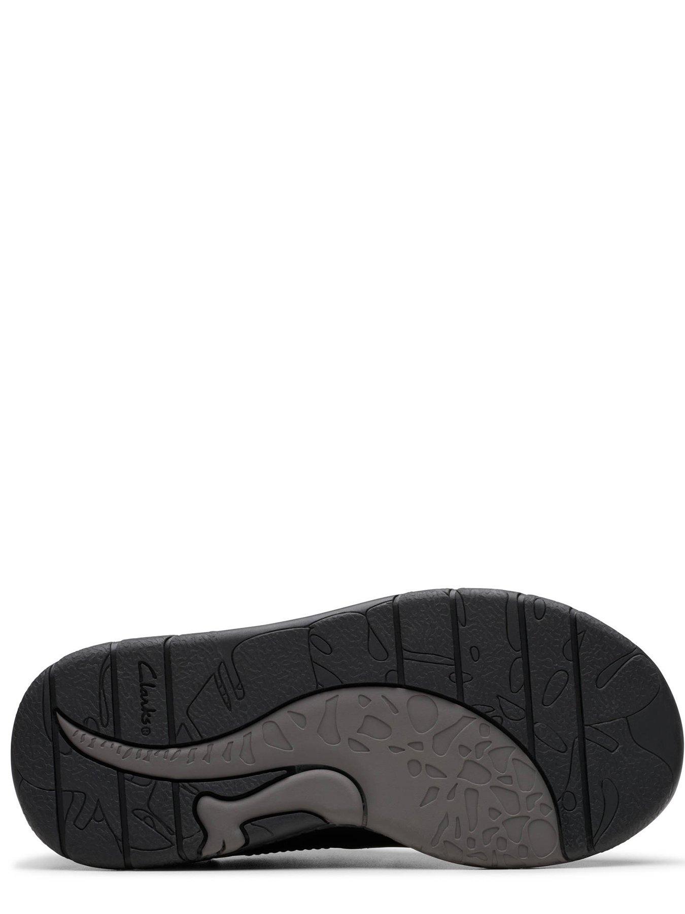 Image 5 of 6 of Clarks Kids Steggy2 Pace Dino Leather Shoe - Black