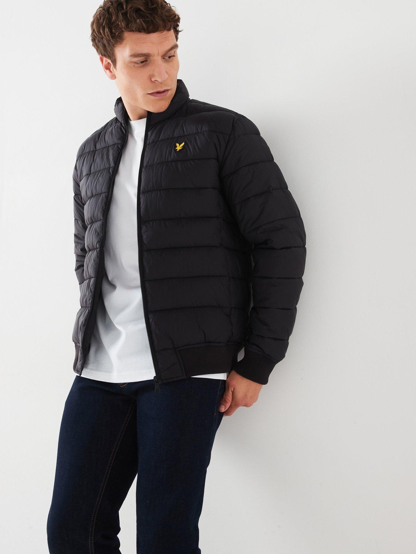 lyle-scott-lyle-amp-scott-funnel-neck-padded-jacket-blackfront