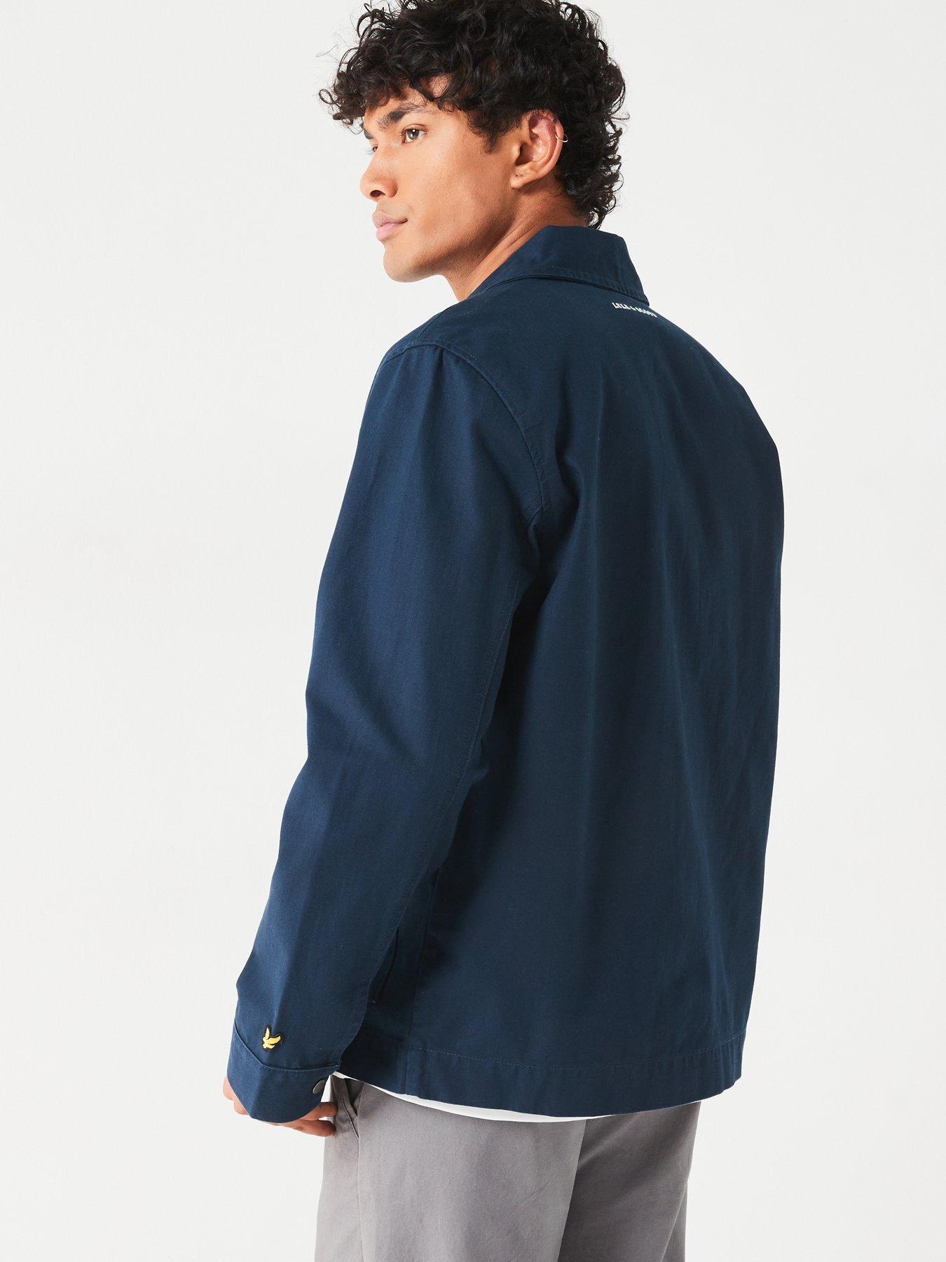 lyle-scott-lyle-amp-scott-stamped-logo-worker-jacket-navystillFront