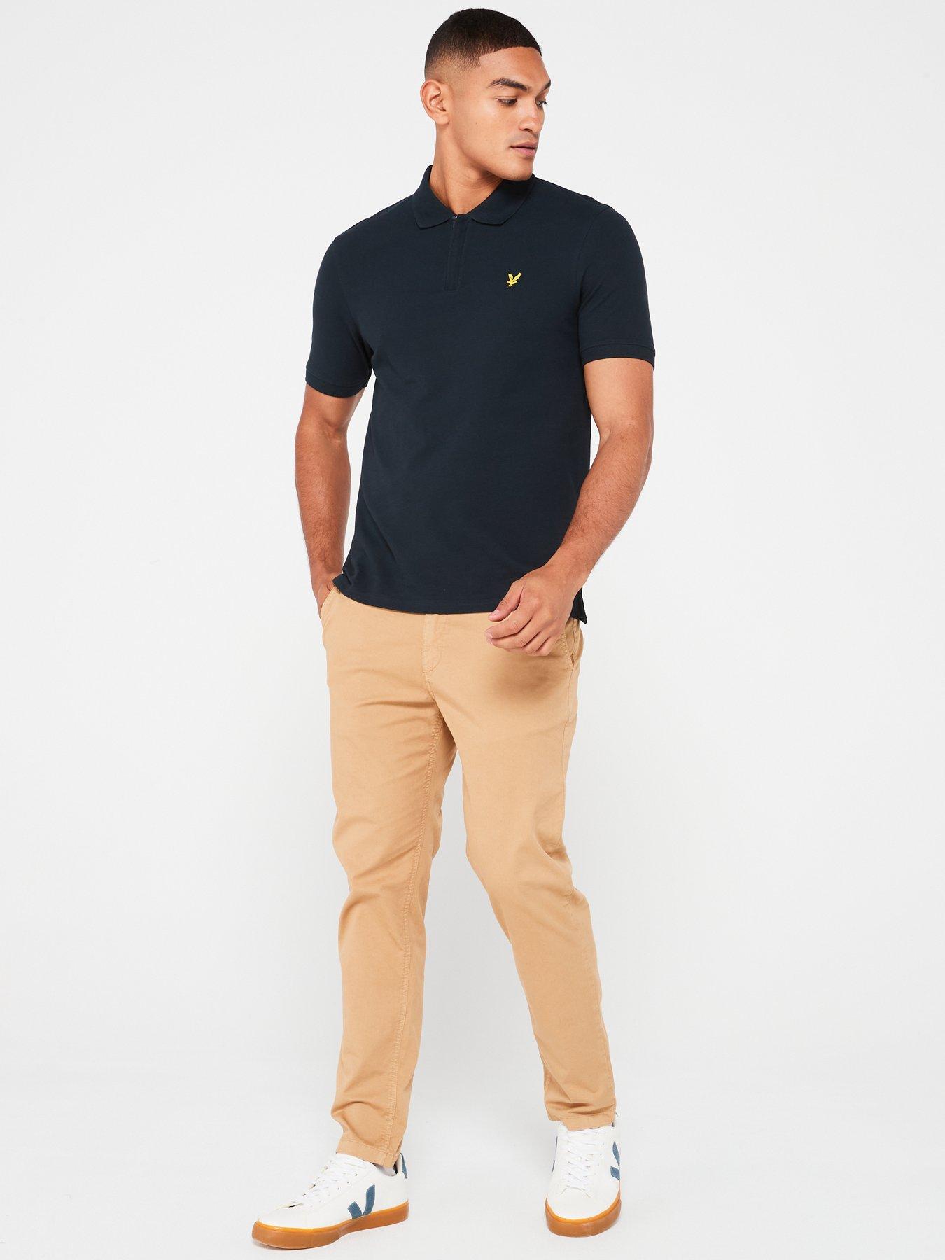 lyle-scott-lyle-amp-scott-short-sleeve-zip-polo-shirt-navyback