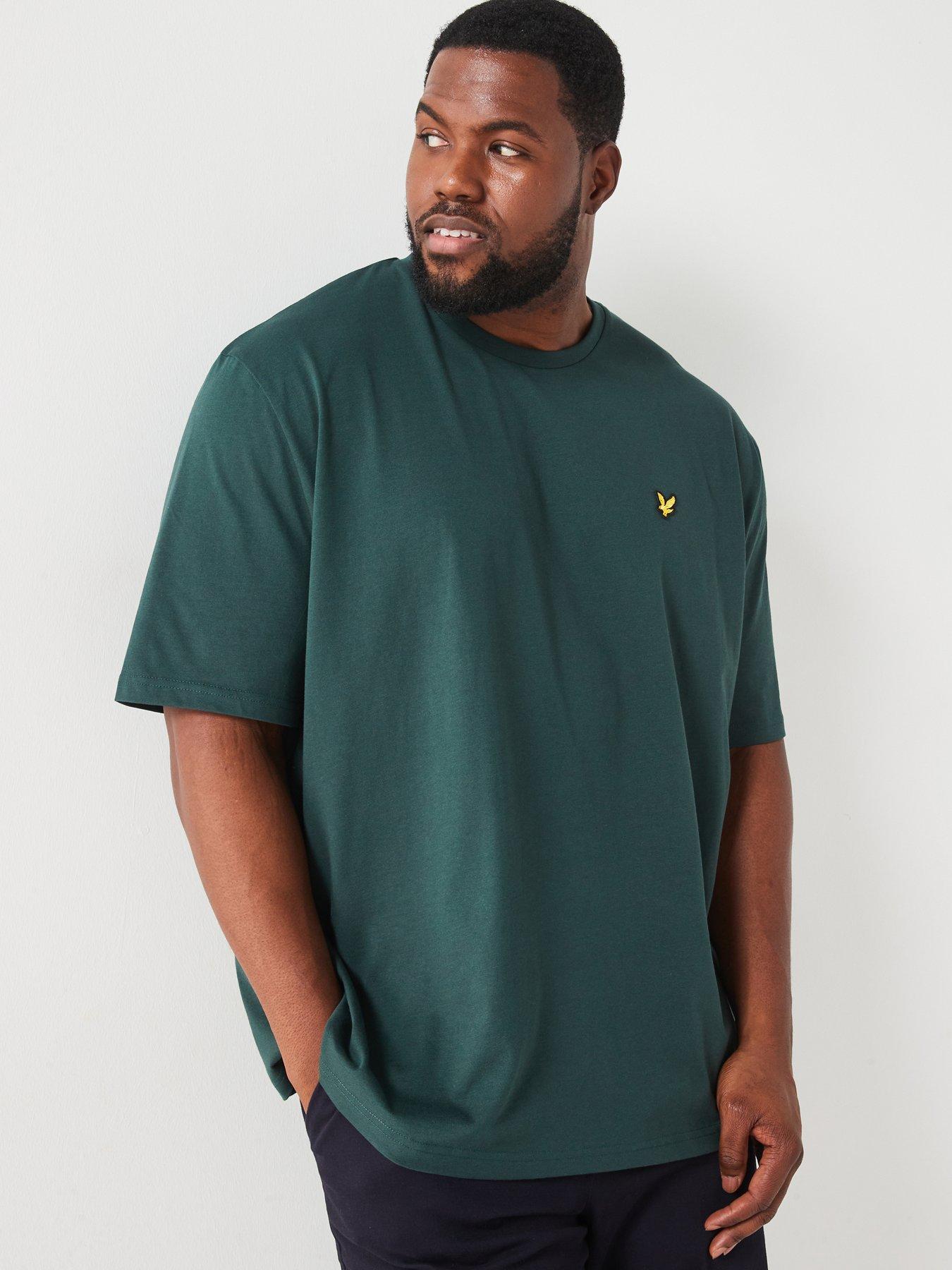 lyle-scott-lyle-amp-scott-big-amp-tall-plain-regular-fit-t-shirt-dark-green