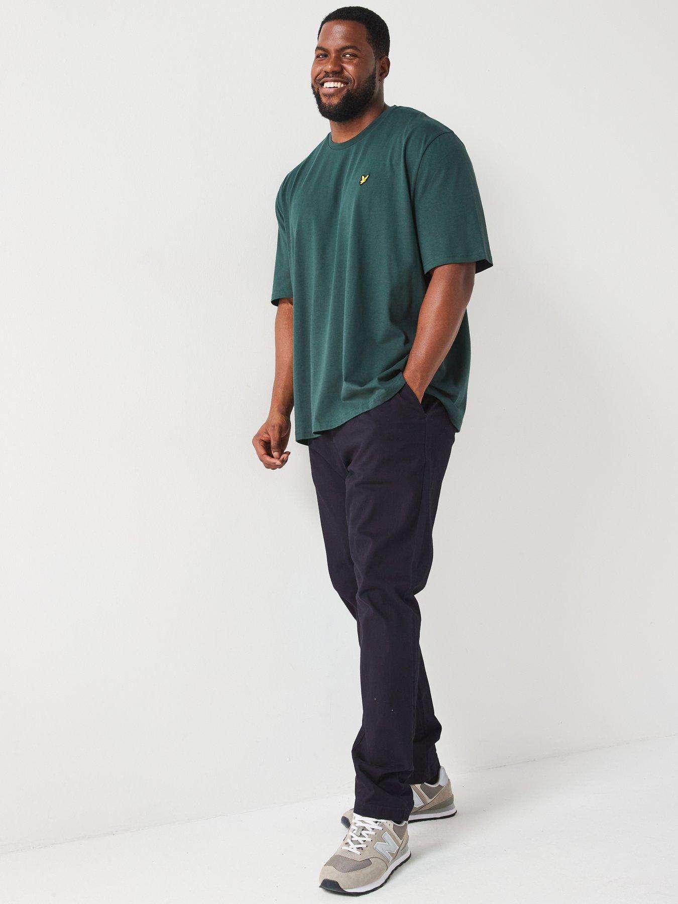 lyle-scott-lyle-amp-scott-big-amp-tall-plain-regular-fit-t-shirt-dark-greenback