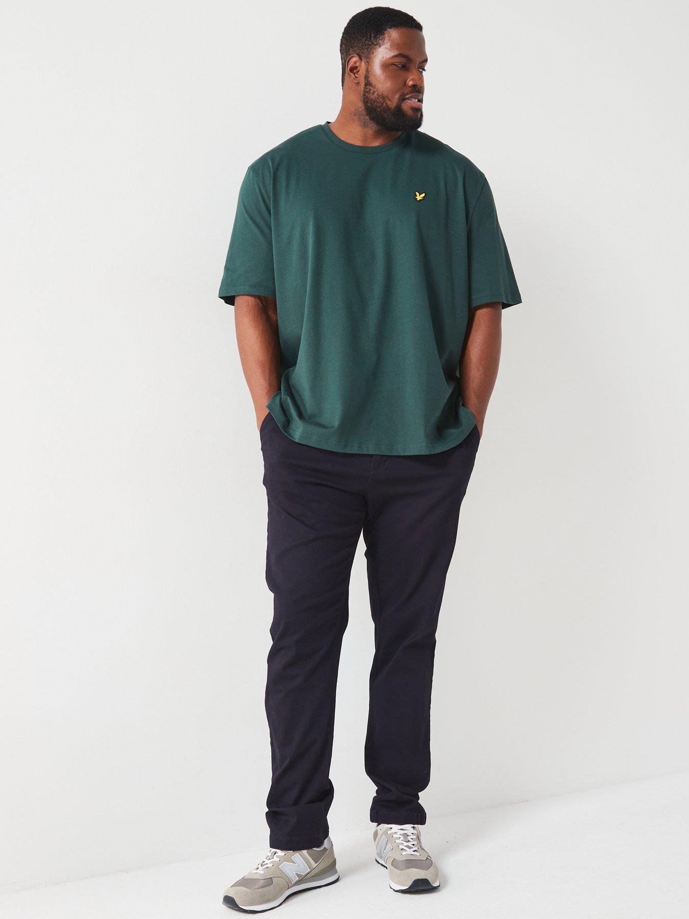 lyle-scott-lyle-amp-scott-big-amp-tall-plain-regular-fit-t-shirt-dark-greendetail