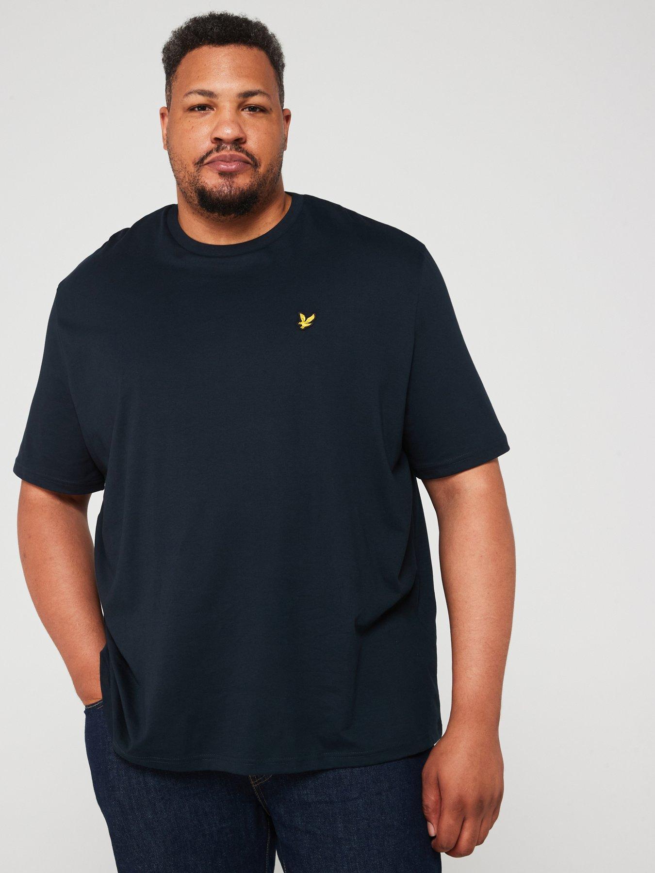 lyle-scott-big-amp-tall-plain-regular-fit-t-shirt-navy