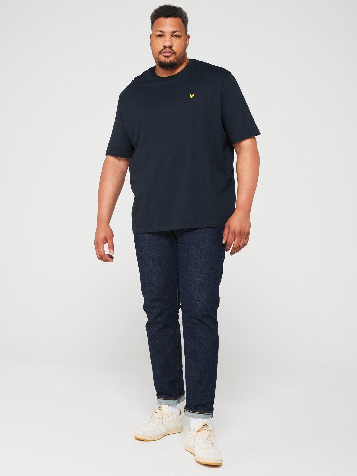 lyle-scott-big-amp-tall-plain-regular-fit-t-shirt-navyback