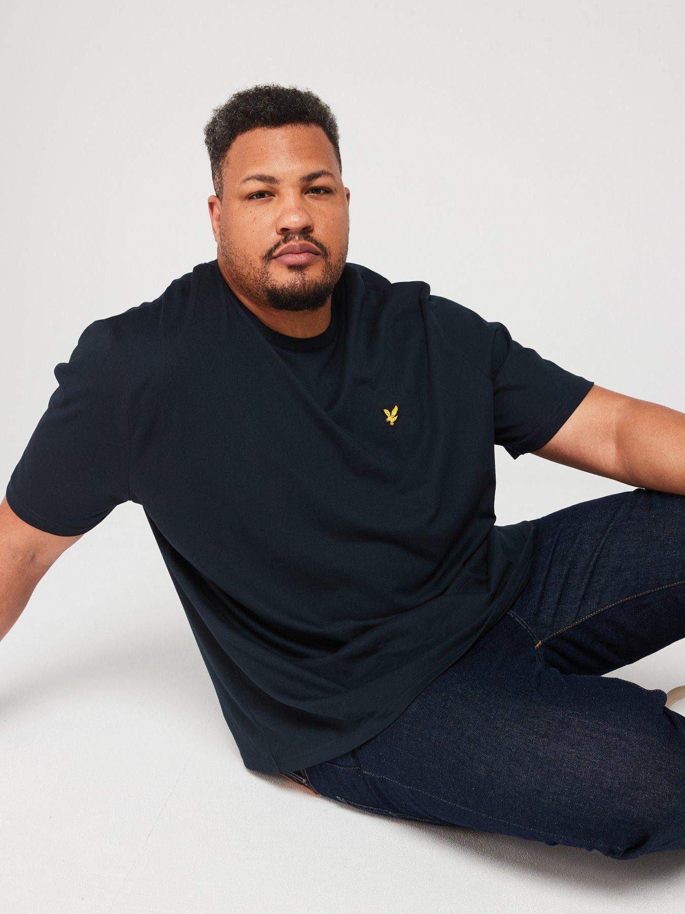 lyle-scott-big-amp-tall-plain-regular-fit-t-shirt-navyoutfit