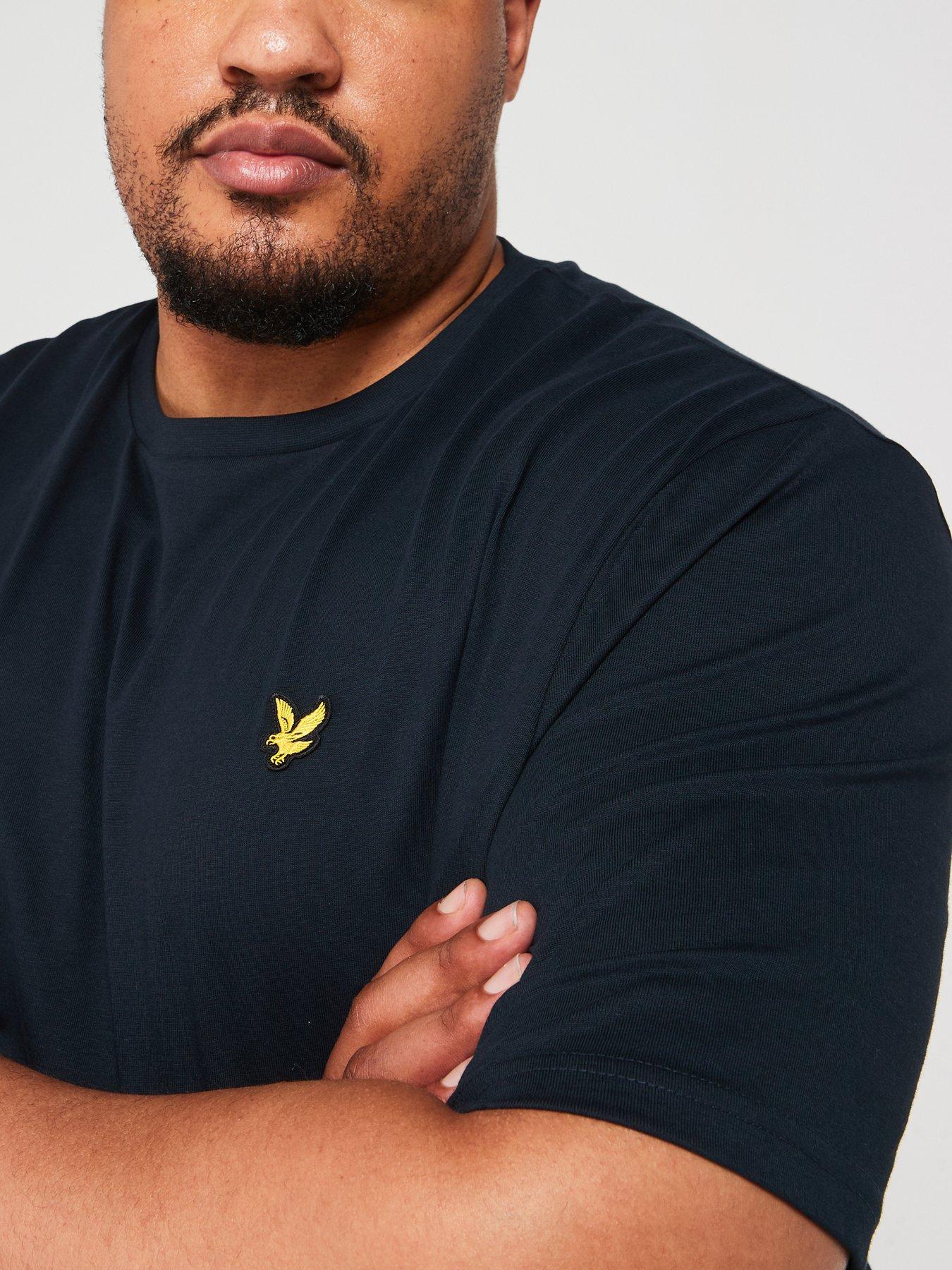 lyle-scott-big-amp-tall-plain-regular-fit-t-shirt-navydetail