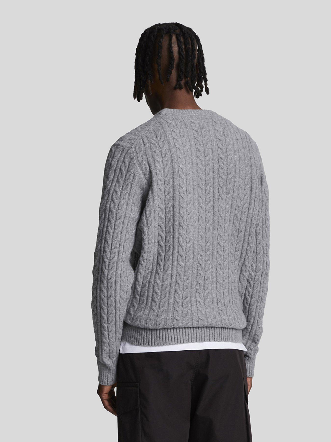 lyle-scott-lyle-amp-scott-cable-crew-neck-knitted-jumper-greystillFront