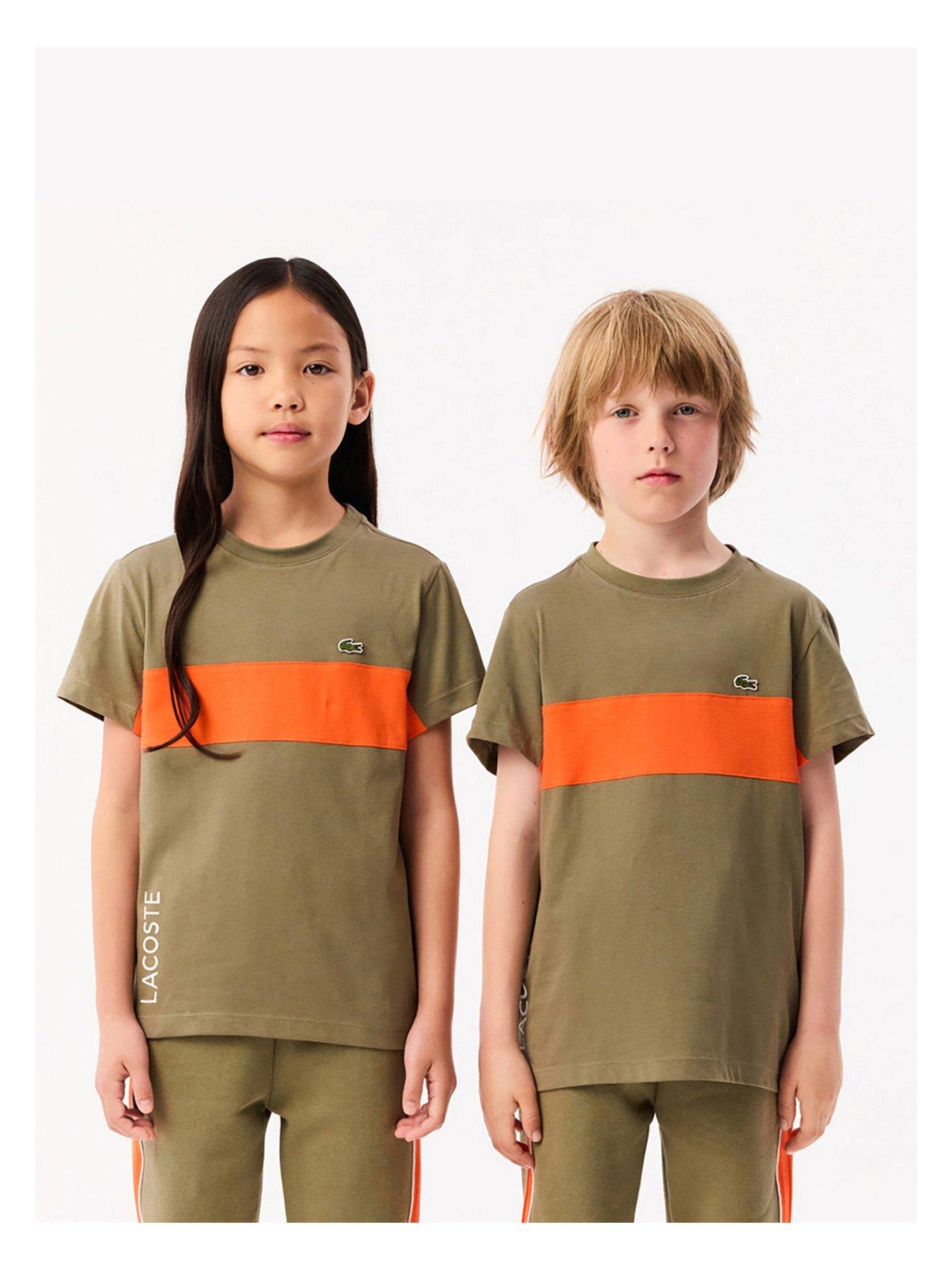 lacoste-kids-color-block-t-shirt-khaki