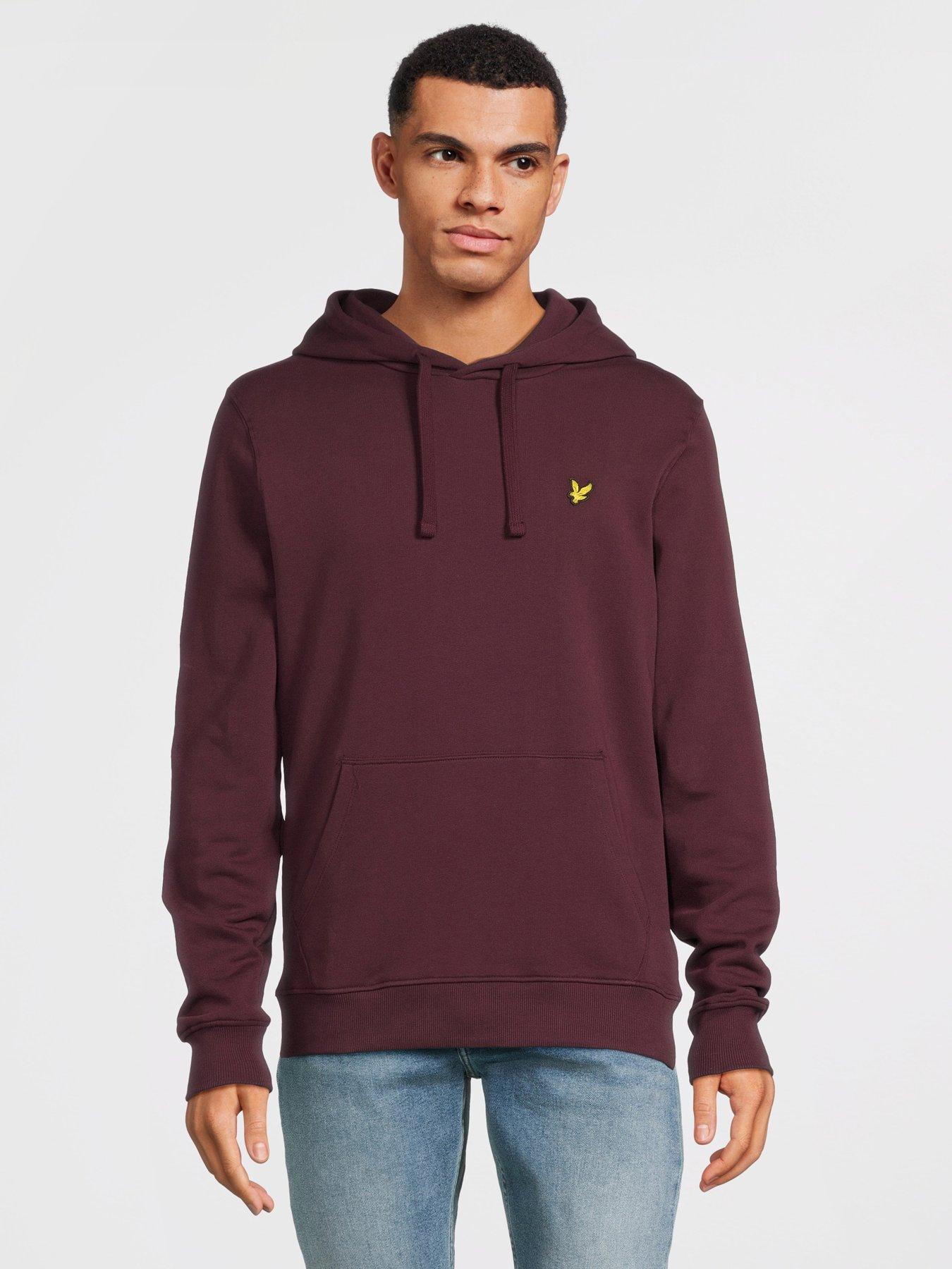 lyle-scott-lyle-amp-scott-overhead-hoodie-dark-redfront