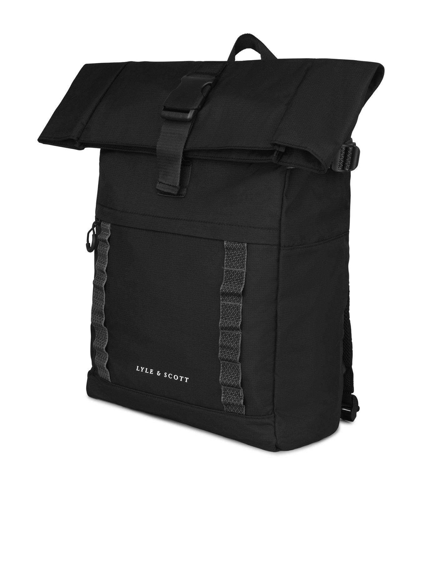 lyle-scott-lyle-amp-scott-ripstop-rolltop-backpack-black