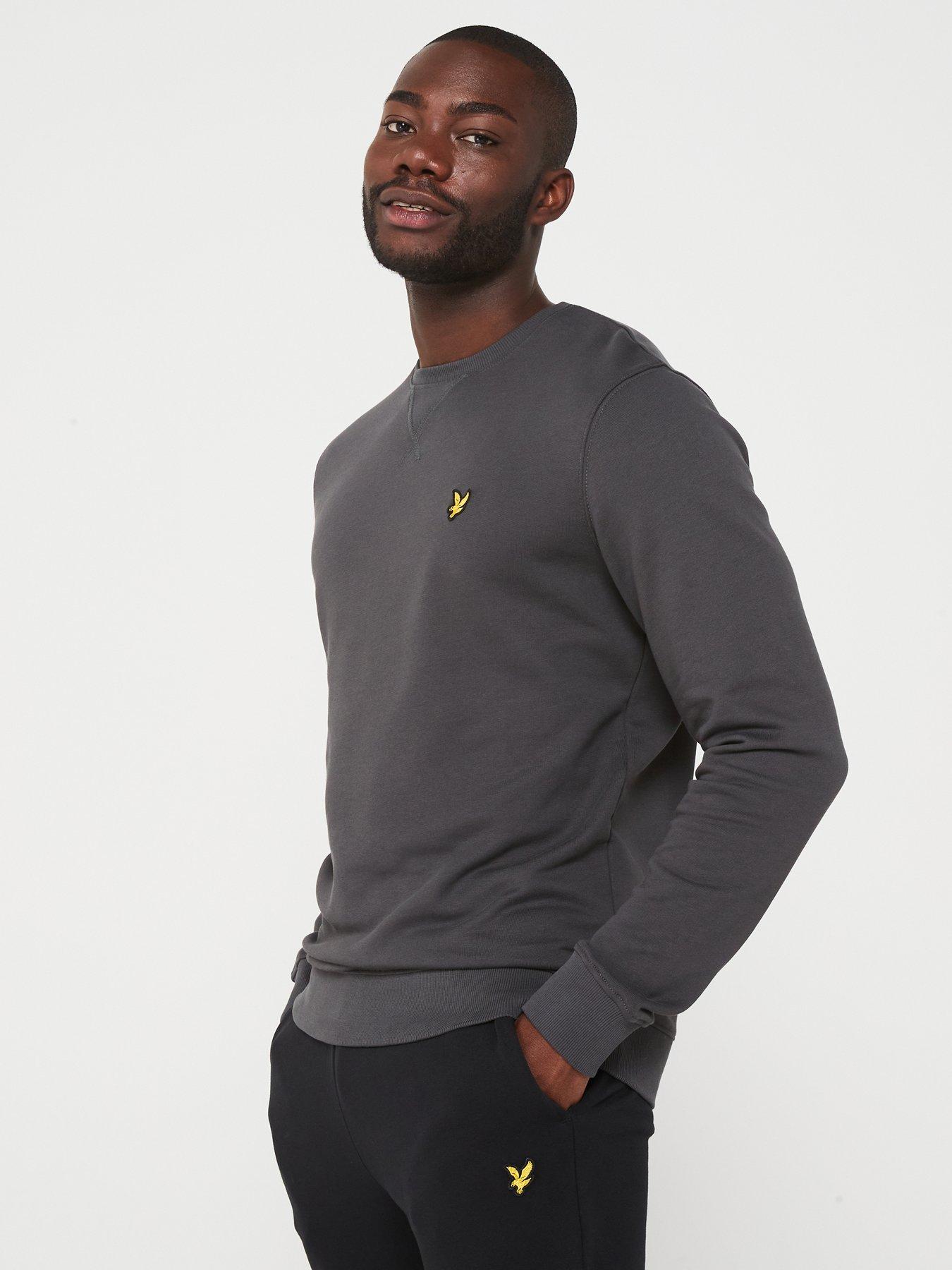 lyle-scott-lyle-amp-scott-crew-neck-sweat-top-dark-grey