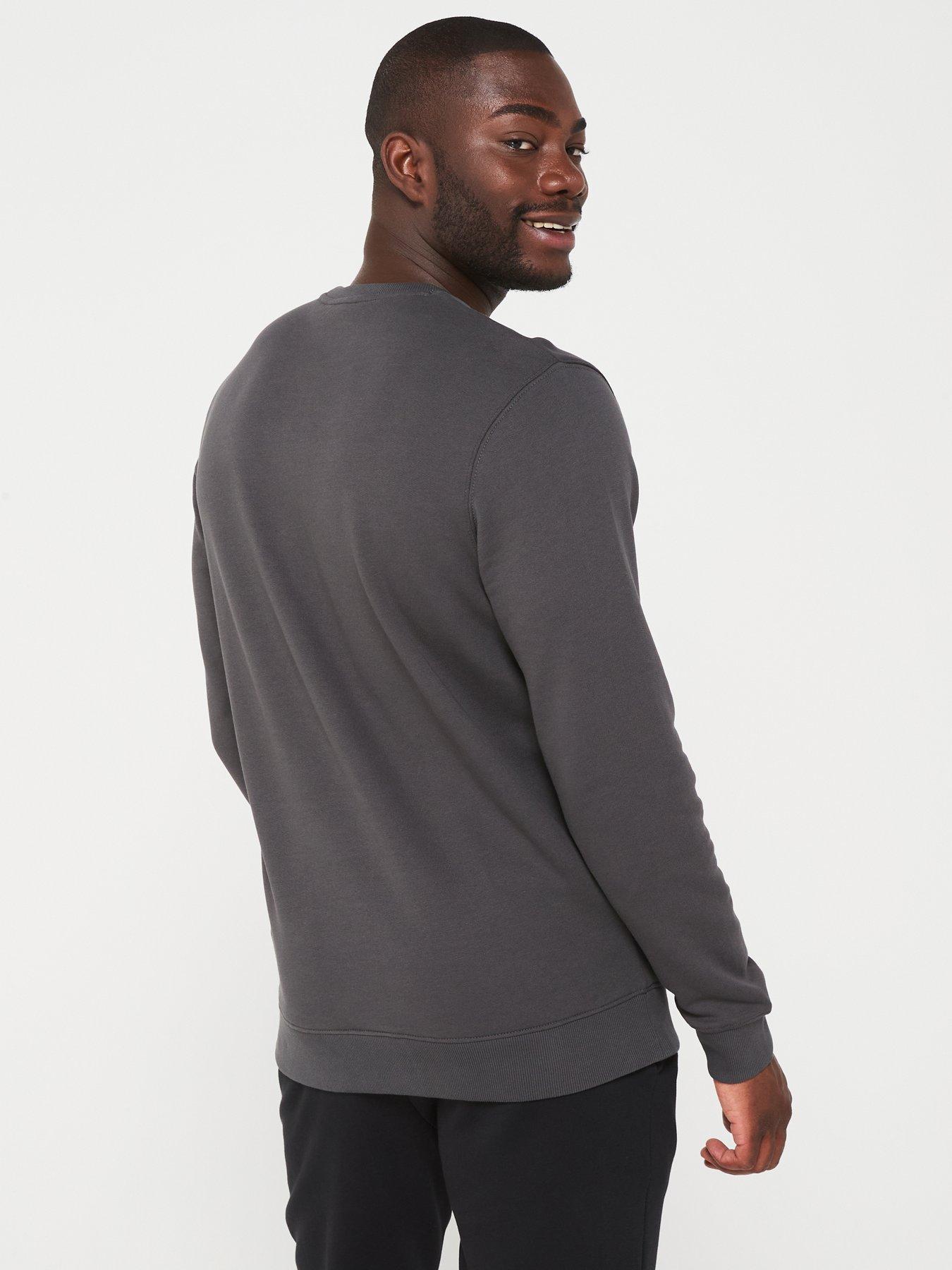 lyle-scott-lyle-amp-scott-crew-neck-sweat-top-dark-greystillFront