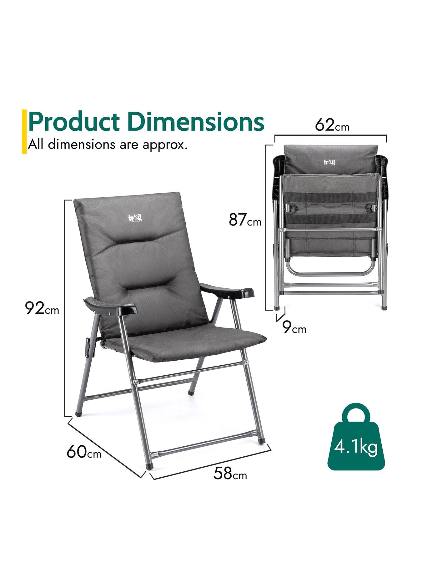 Image 2 of 7 of Trail Monarch Luxury Padded Folding Camping Chair
