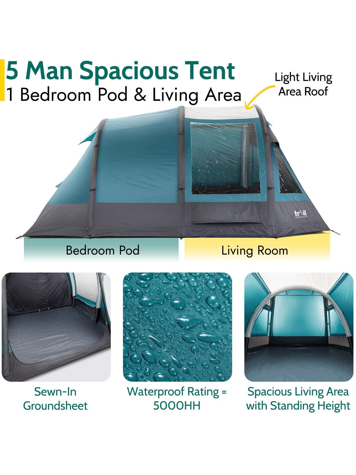 Image 5 of 7 of Trail Gidleigh 5 Man Inflatable Tent with Pump
