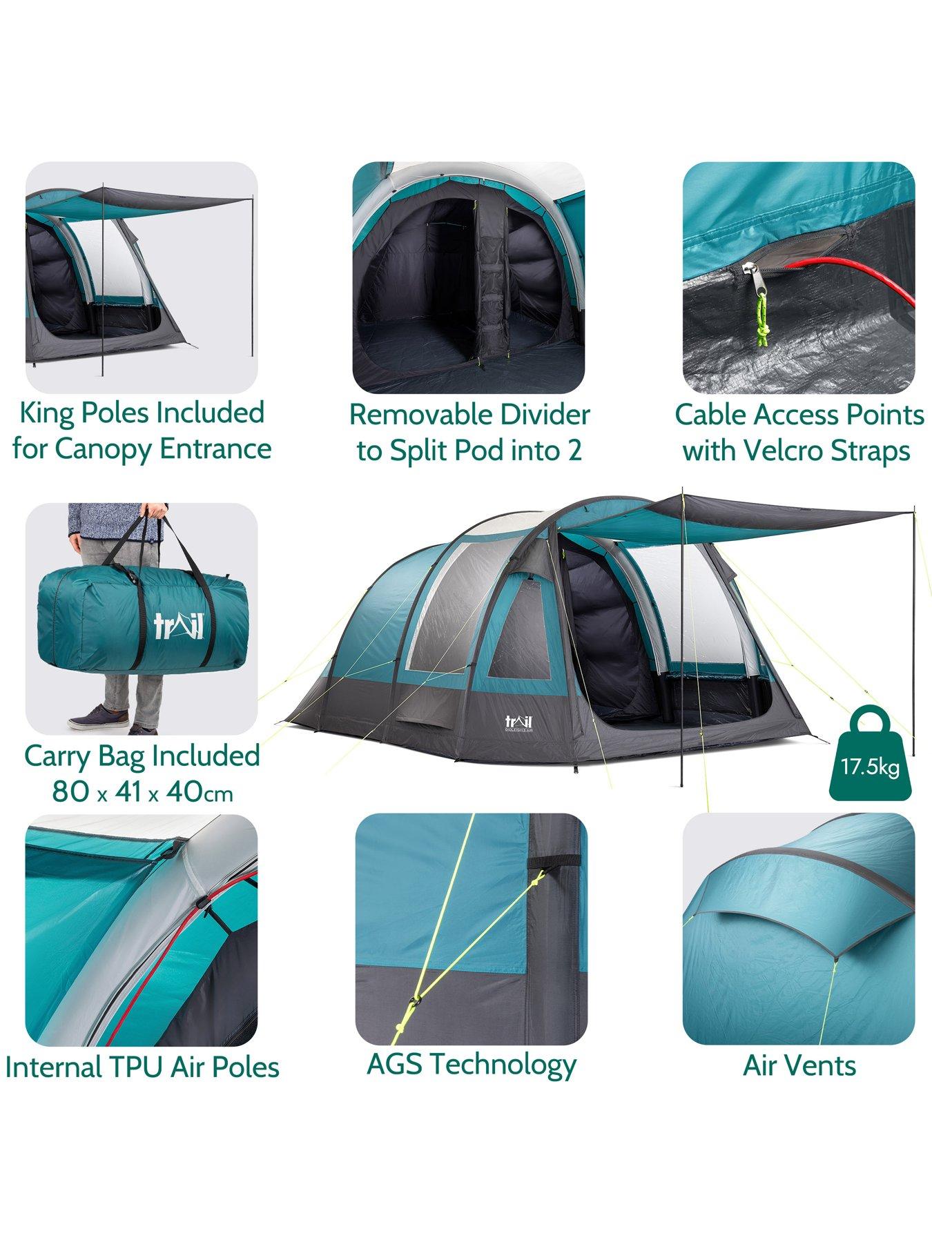 Image 6 of 7 of Trail Gidleigh 5 Man Inflatable Tent with Pump