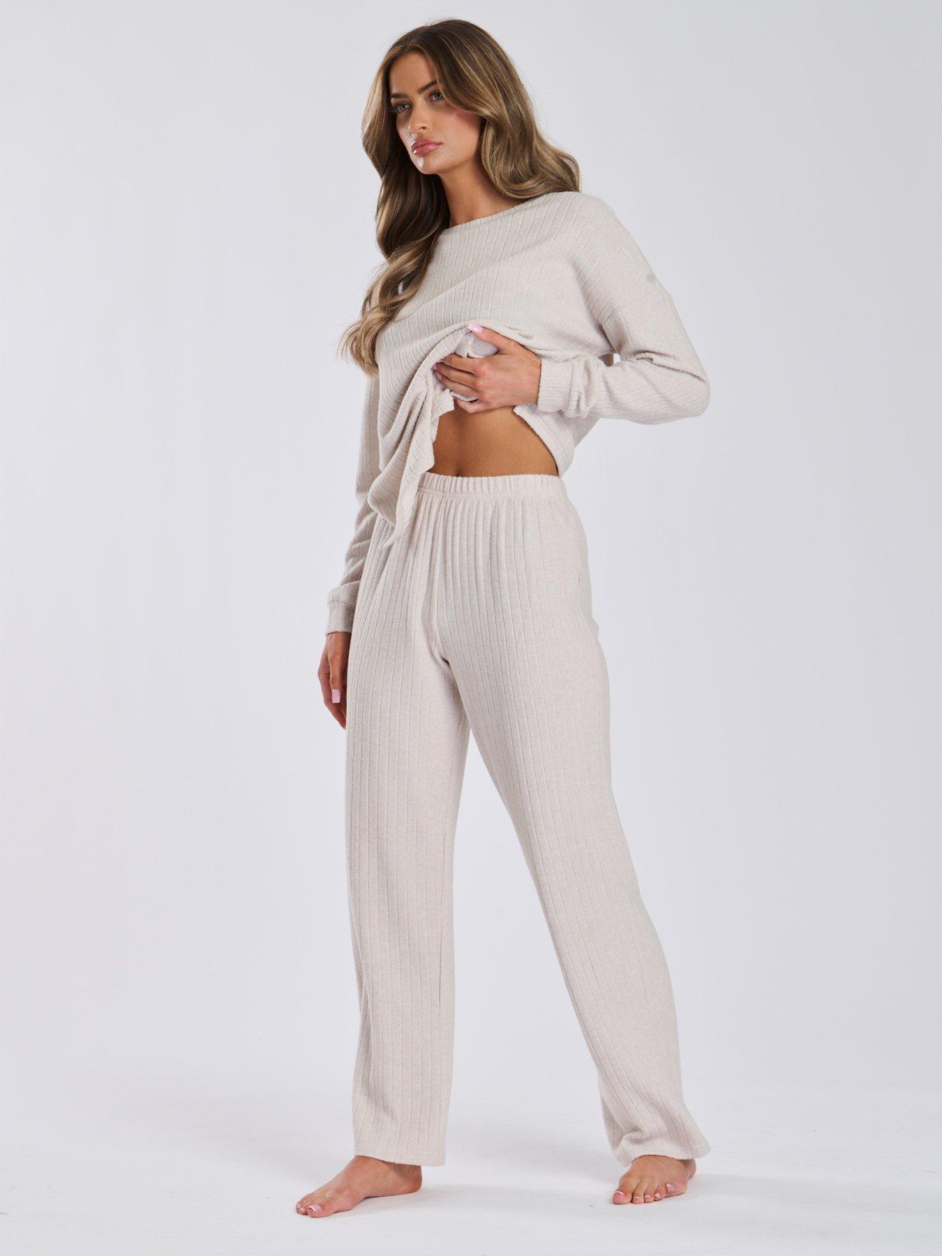 loungeable-loungeable-brushed-rib-straight-leg-trouser-oatmealoutfit