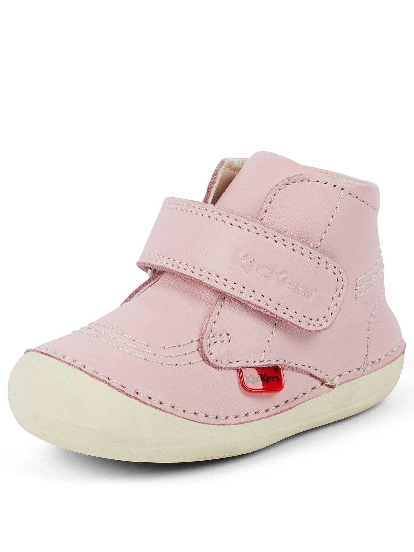Image 3 of 5 of Kickers Softer Hi Baby Leather Boots - Pink