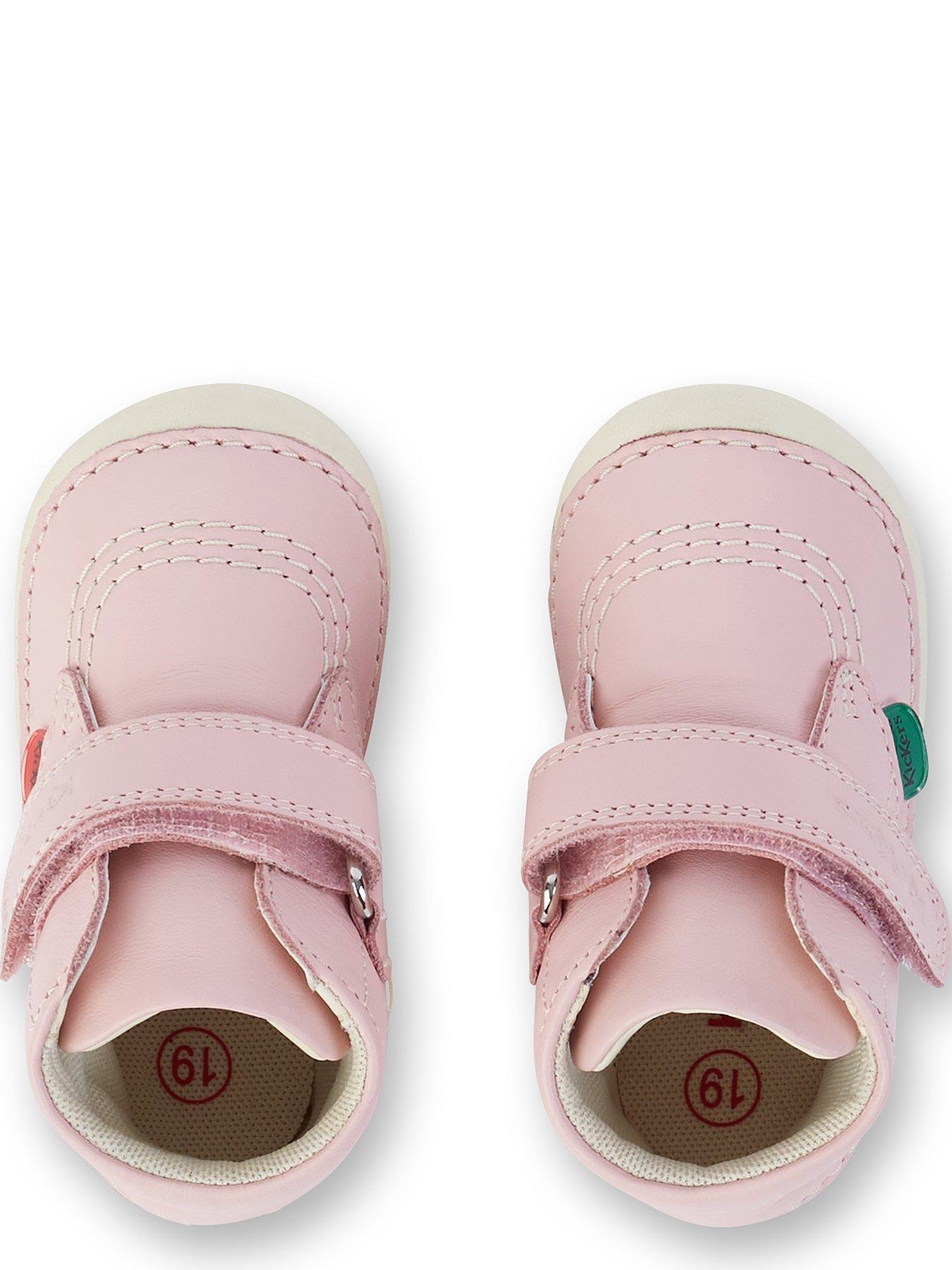 Image 4 of 5 of Kickers Softer Hi Baby Leather Boots - Pink