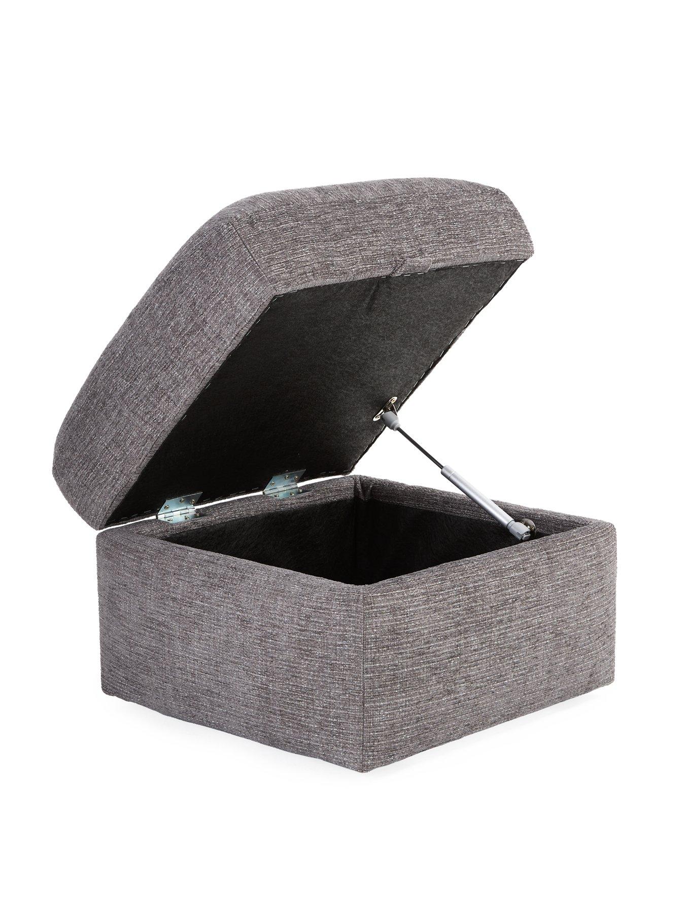 Image 4 of 7 of The Very Collection New Bailey Fabric&nbsp;Storage Footstool&nbsp;- FSC Certified