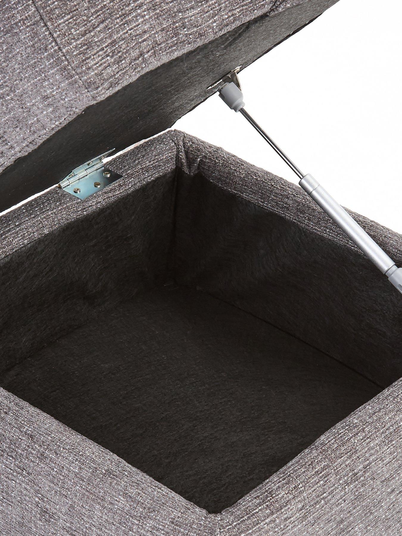 Image 5 of 7 of The Very Collection New Bailey Fabric&nbsp;Storage Footstool&nbsp;- FSC Certified