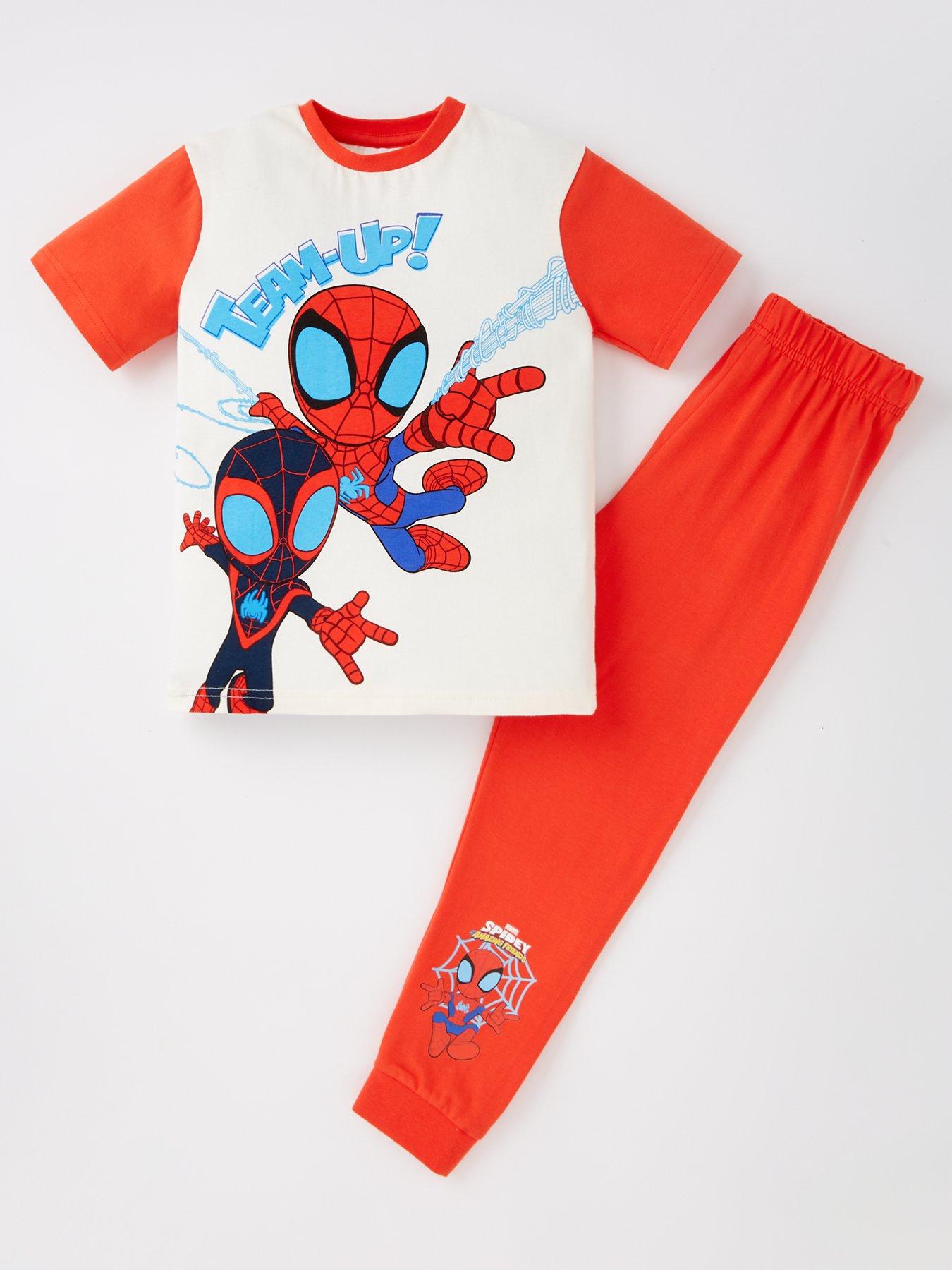 spiderman-spidey-and-his-amazing-friends-short-sleeve-pyjamas-red