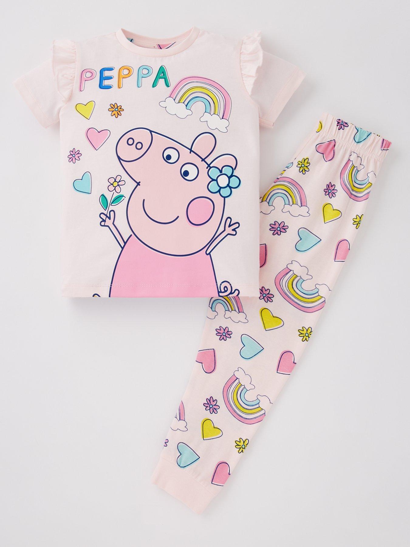 peppa-pig-frill-short-sleeve-pyjamas