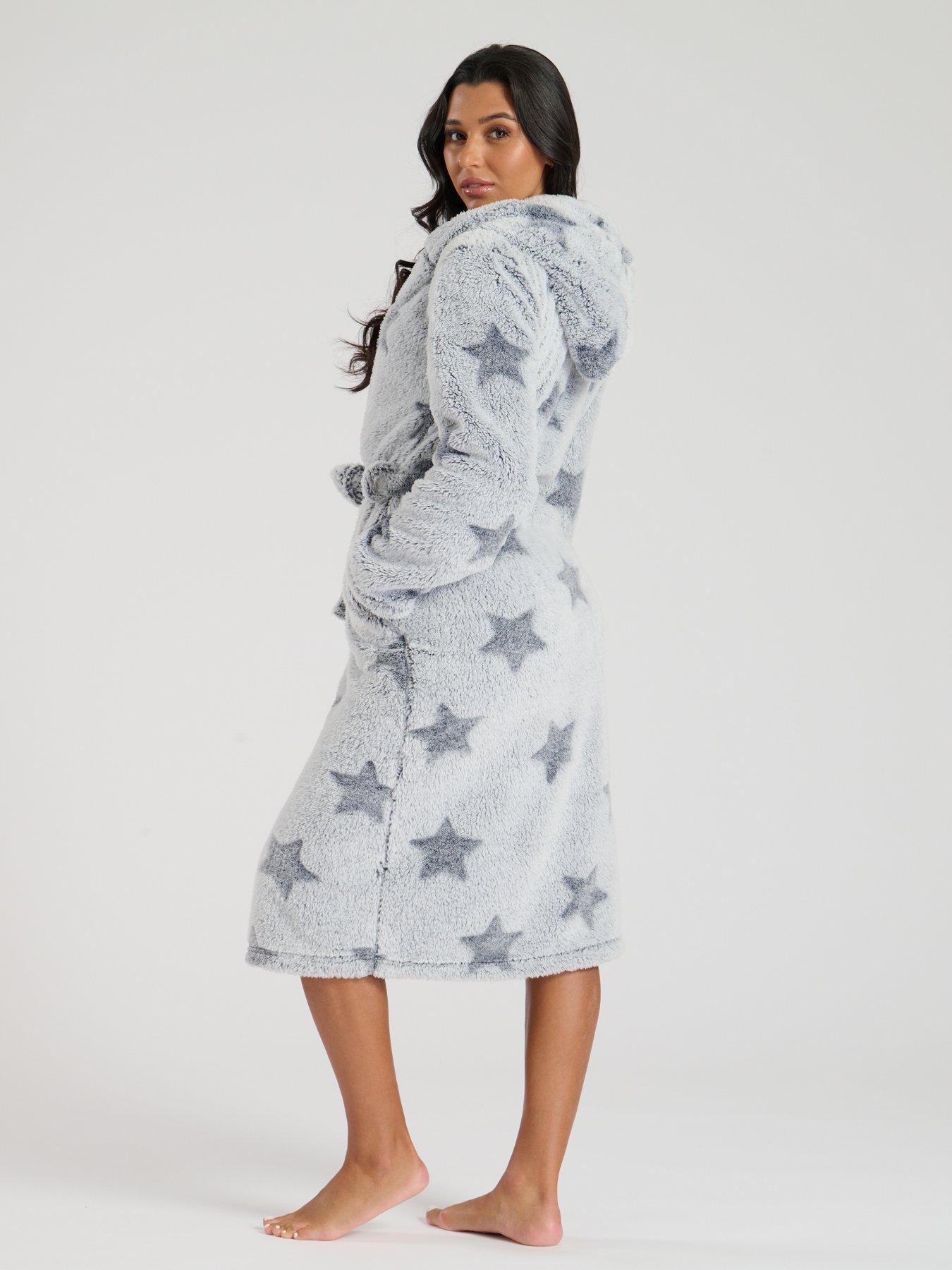 loungeable-loungeable-frosted-star-cut-sherpa-hooded-midi-robe-silverstillFront