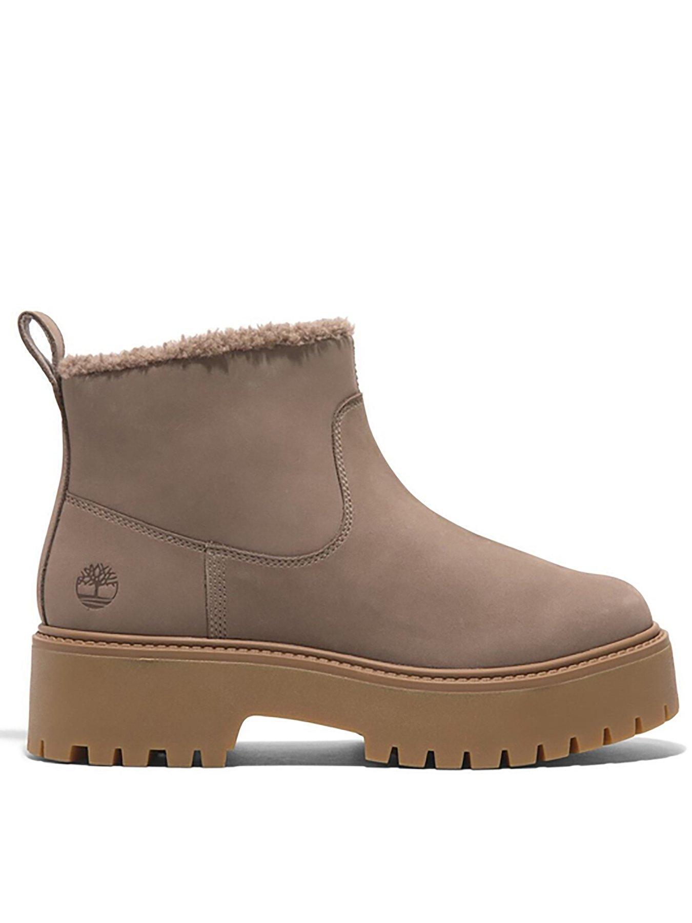 Timberland Warm Lined Stone Street Taupe Nubuck Water Resistant Light Brown Very Ireland
