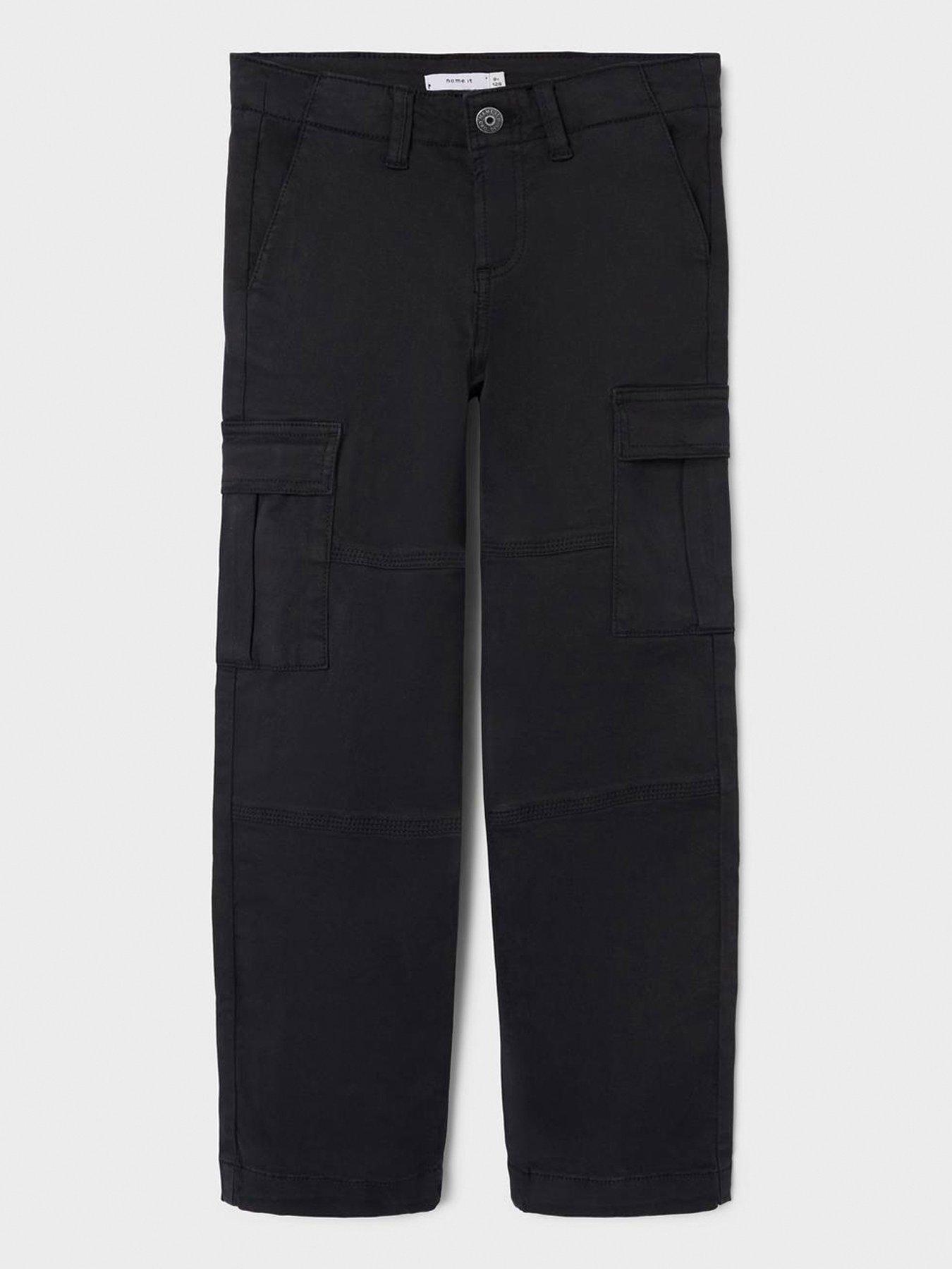 name-it-boys-cargo-trousers-black