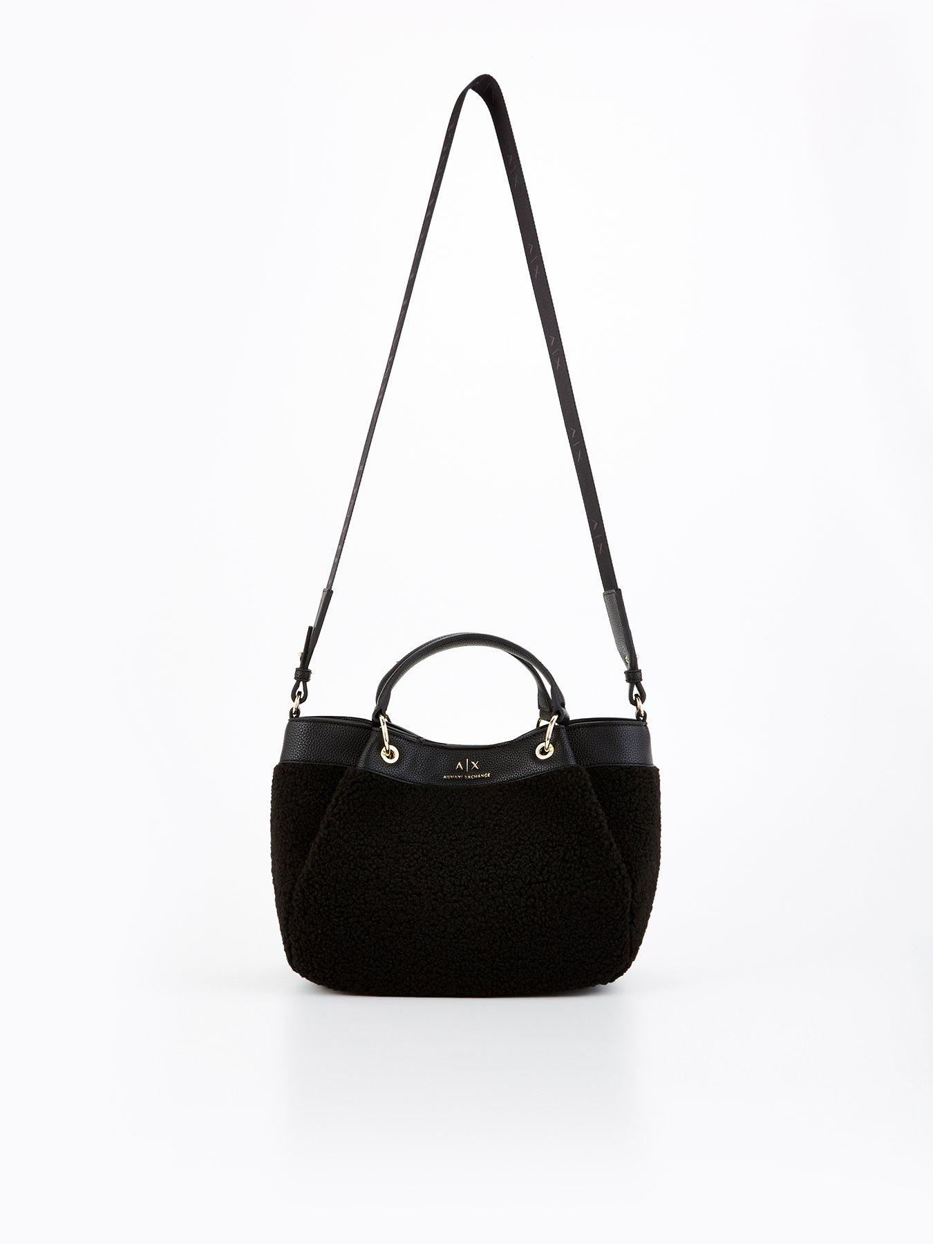 armani-exchange-small-borg-tote-black