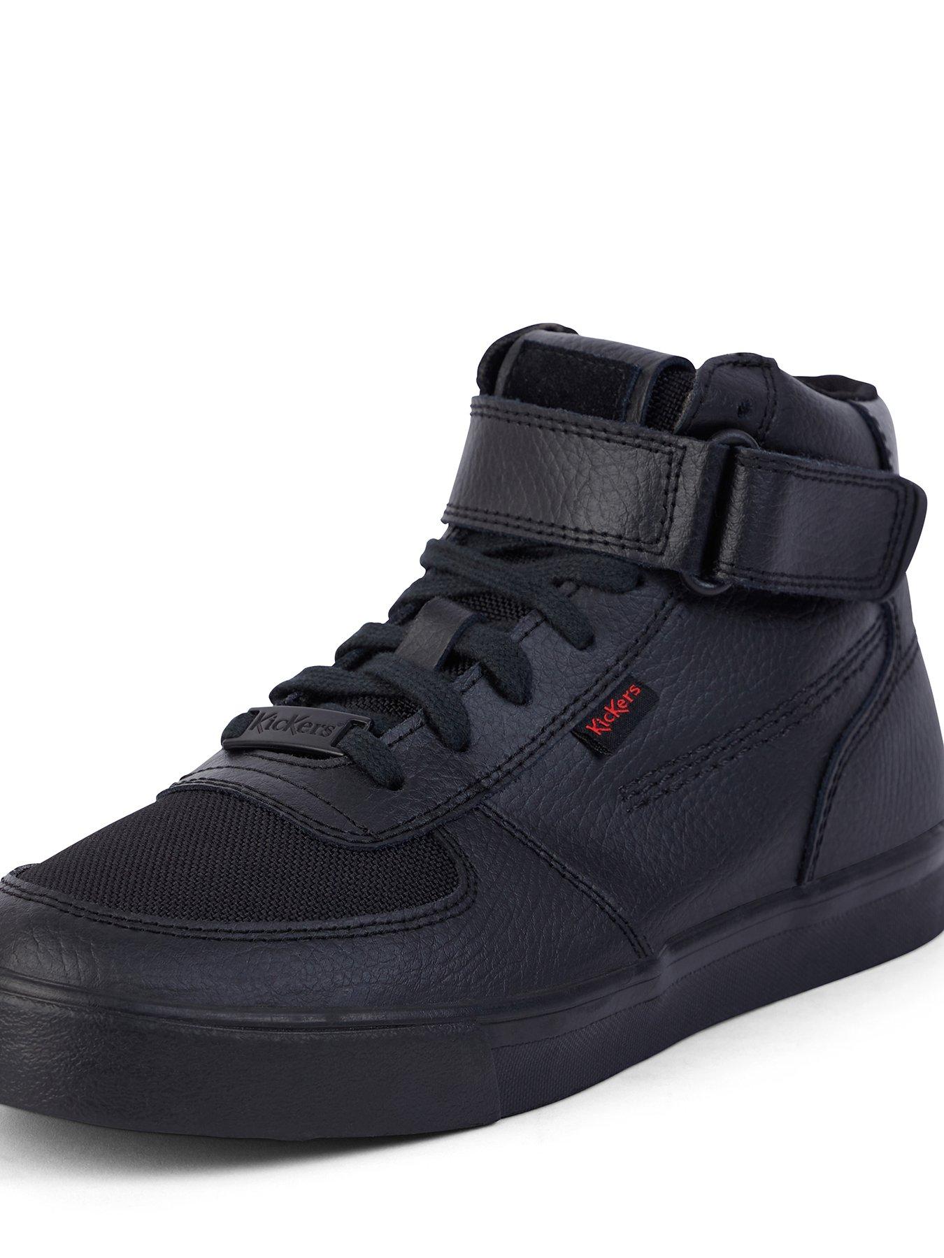 kickers-unisex-tovni-hi-mix-mesh-leather-school-shoe-blackdetail