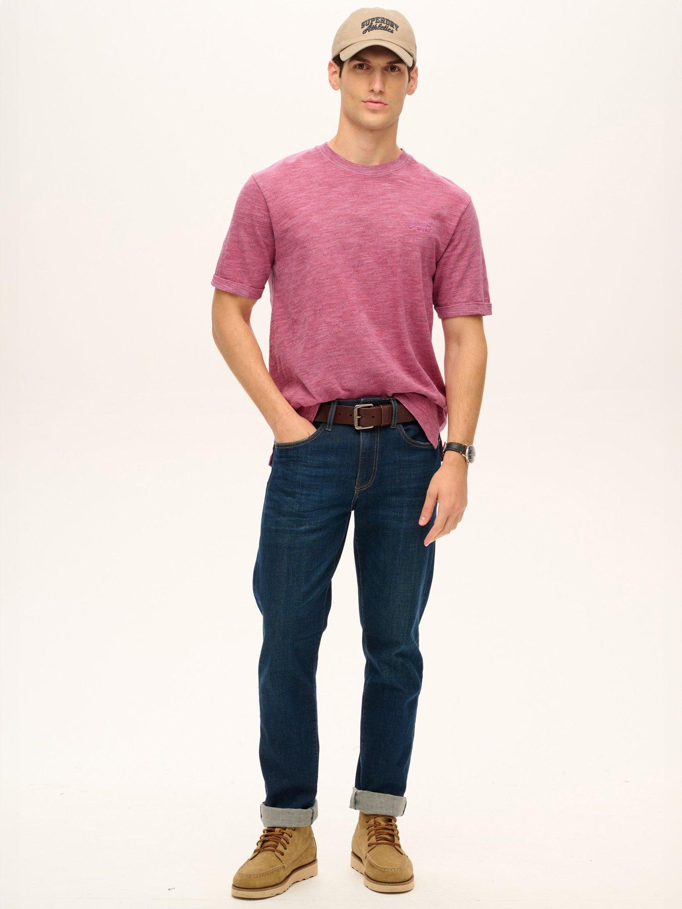 superdry-superdry-short-sleeve-slub-marl-t-shirt-pinkoutfit