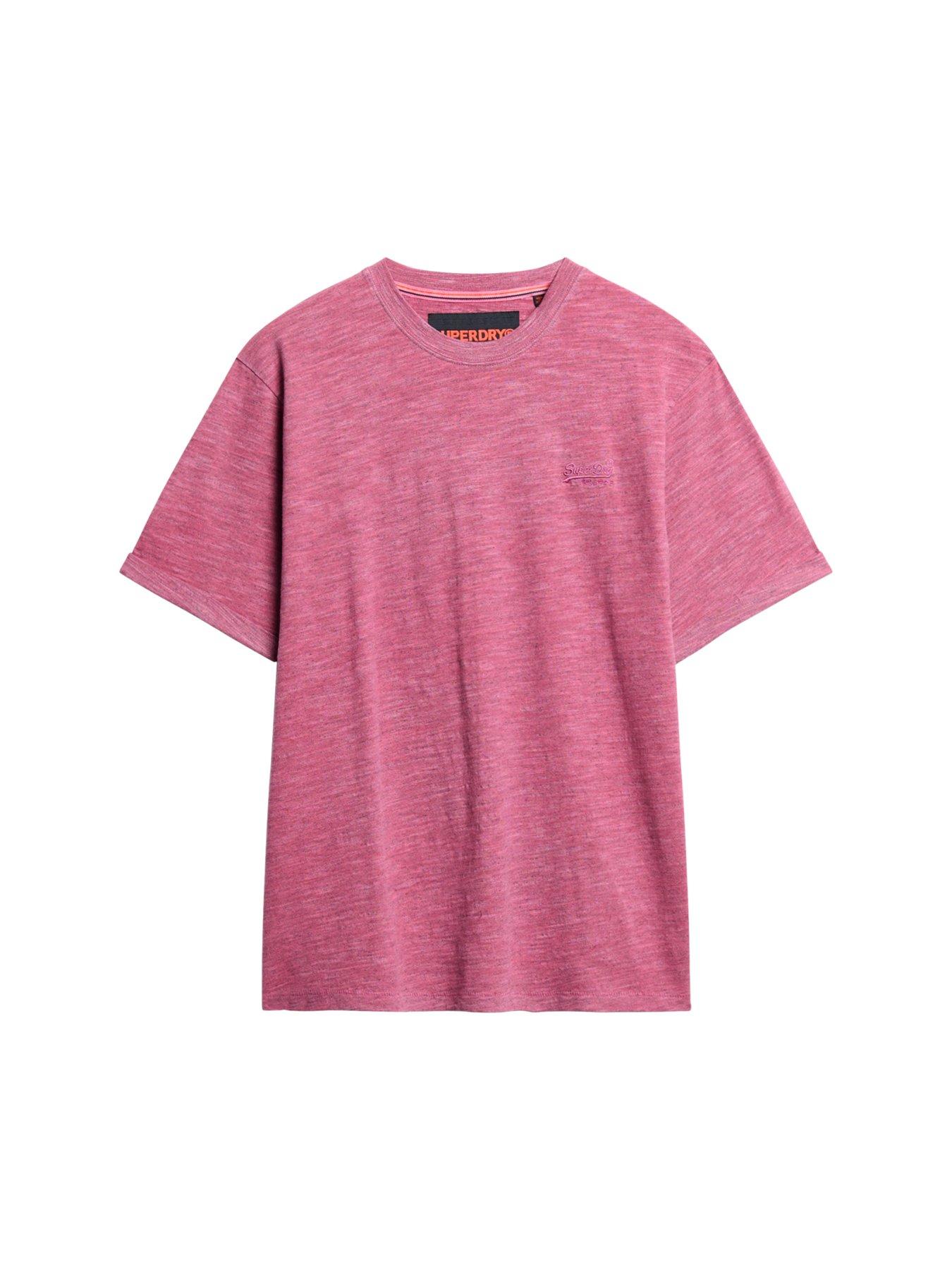 superdry-superdry-short-sleeve-slub-marl-t-shirt-pinkdetail